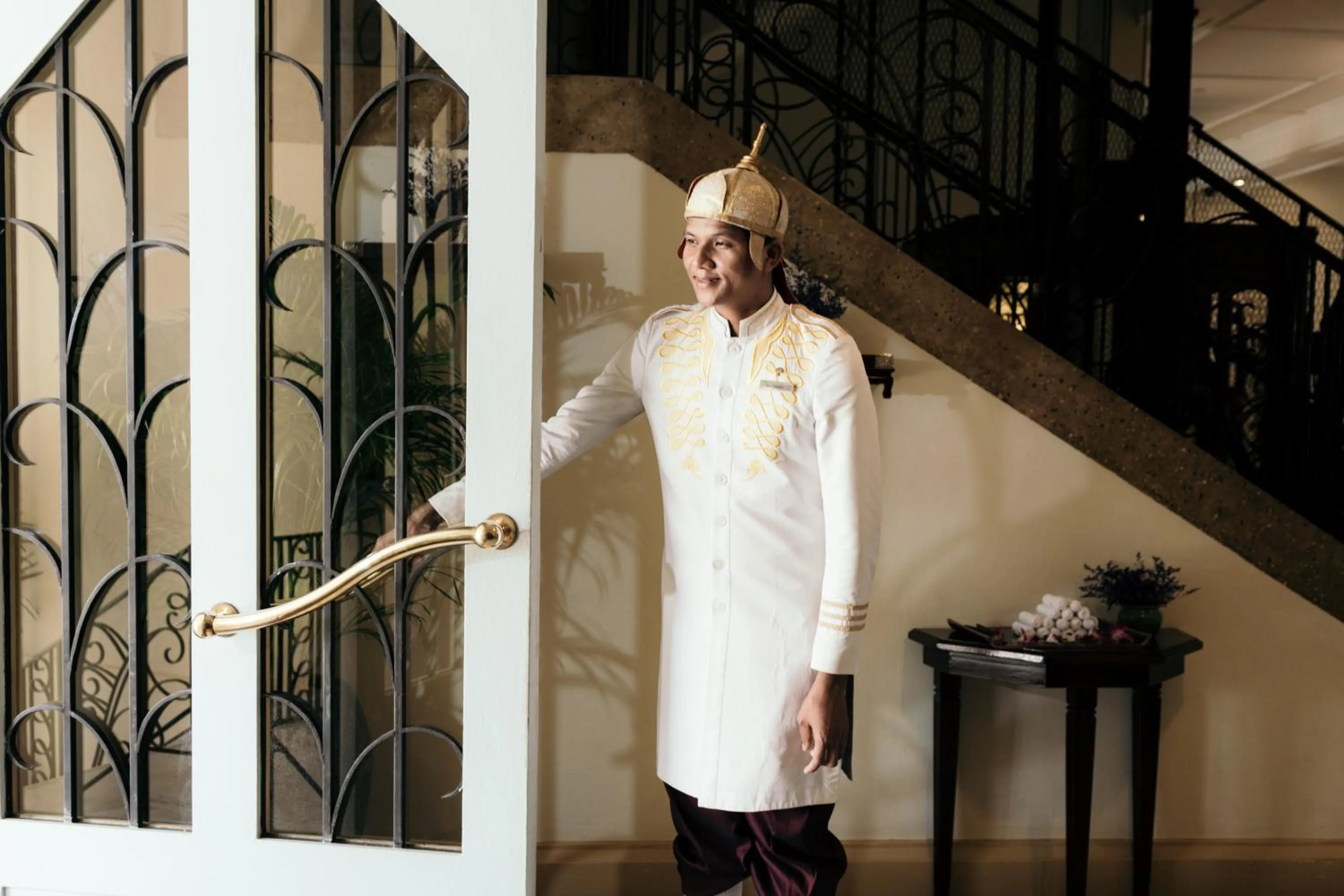 Staff in Raffles Grand Hotel d'Angkor