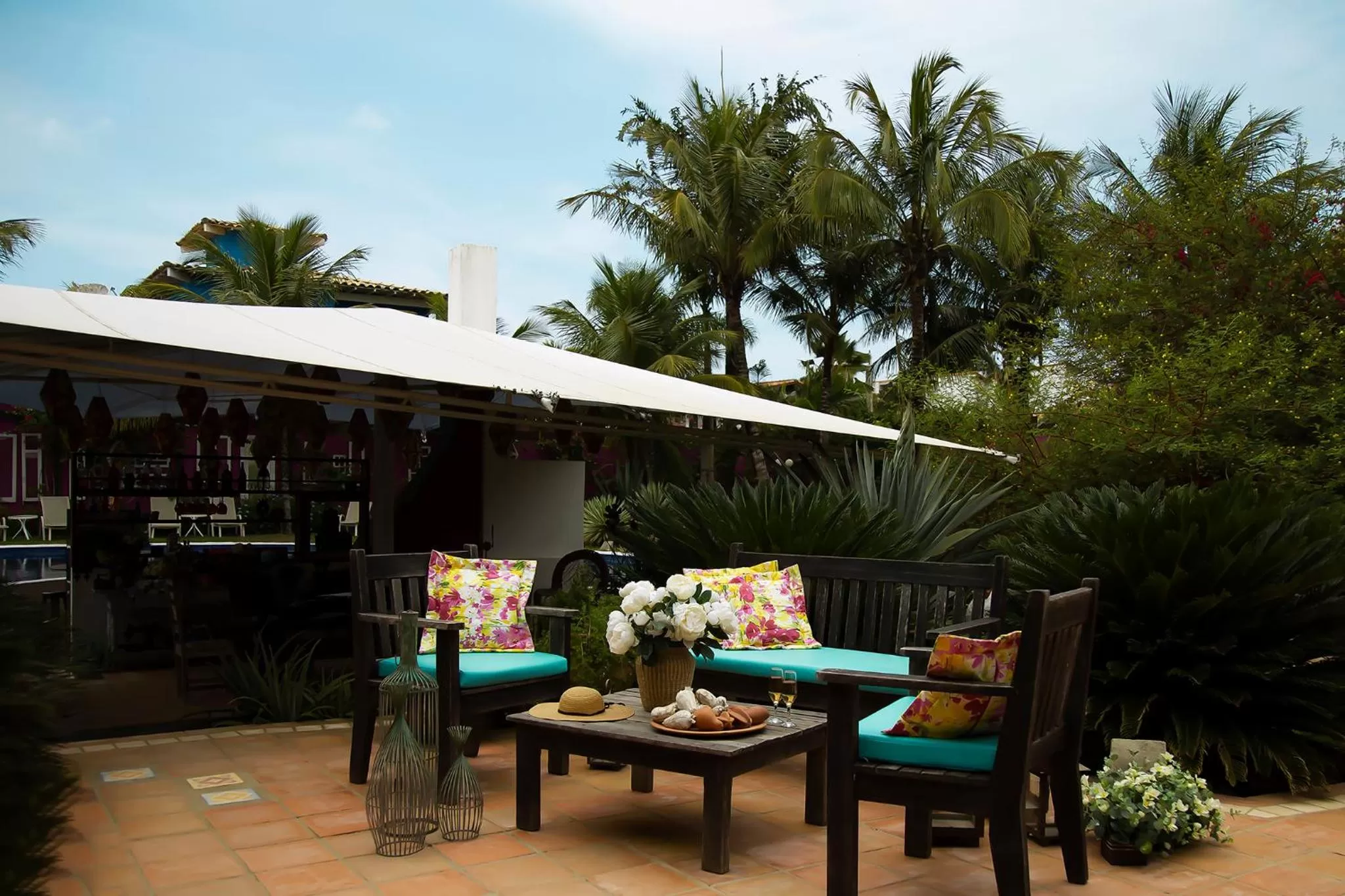 Patio, Restaurant/Places to Eat in Hospedaria Entre Amigos