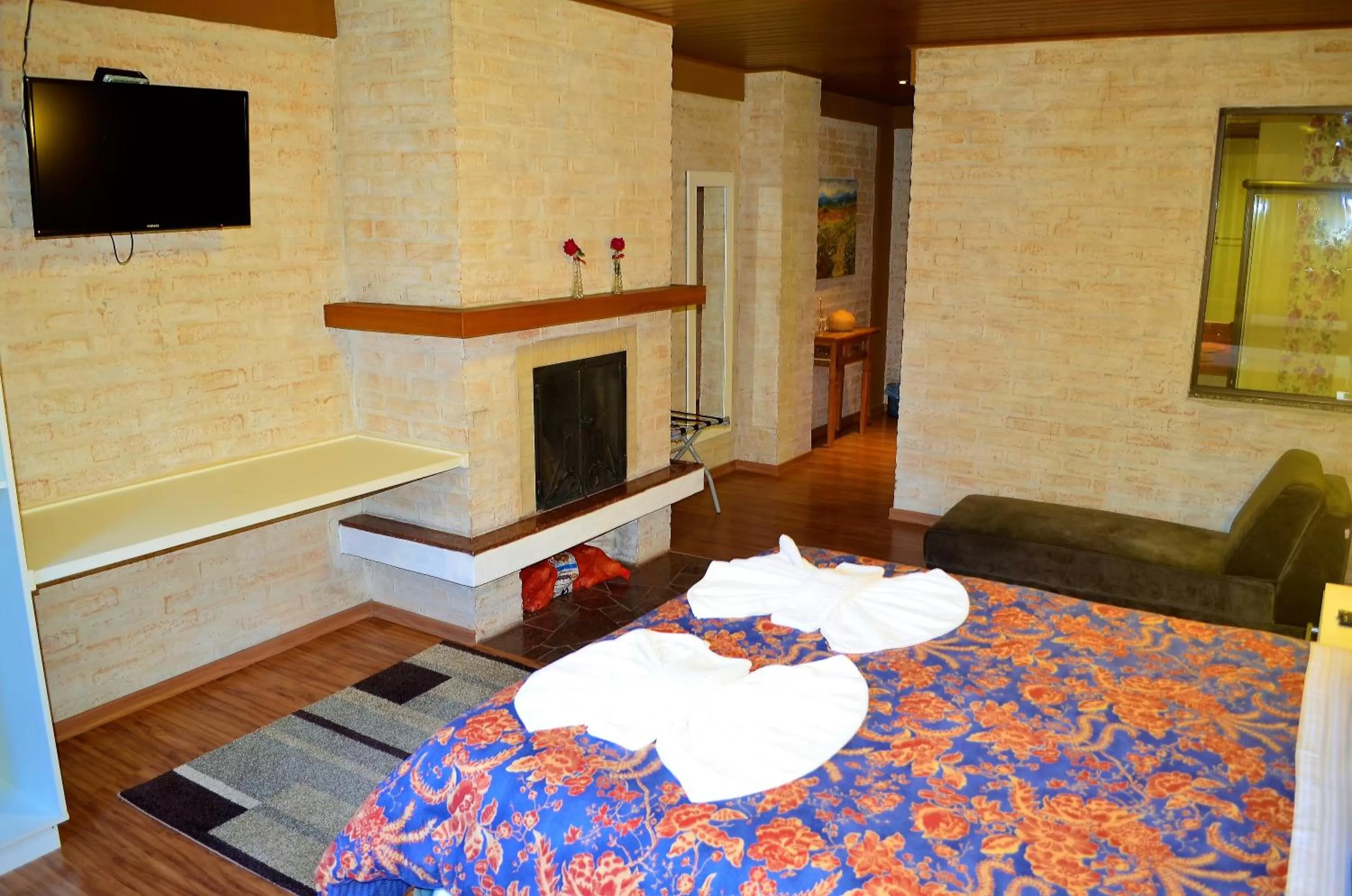 Bed in Pousada Toca Da Coruja