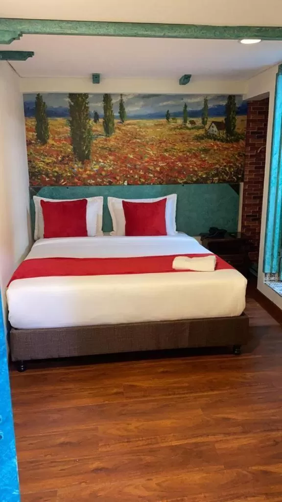 Bed in Hotel Casa Antigua