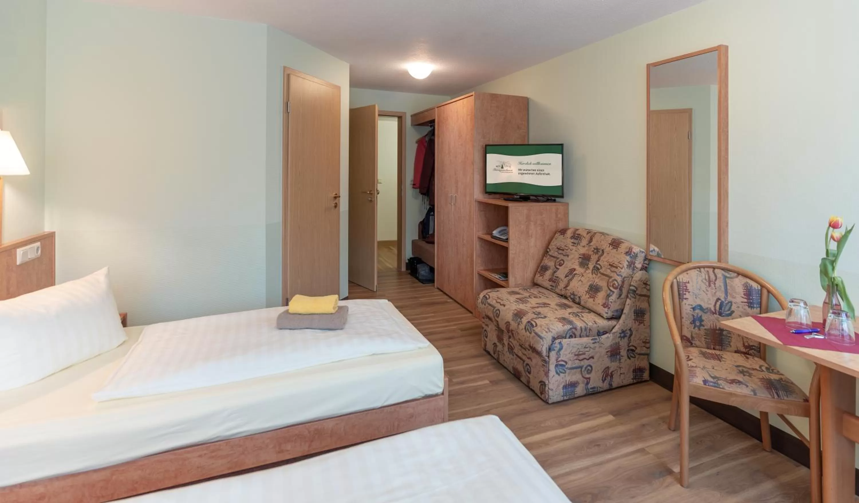 Photo of the whole room, Bed in Hotel Thüringenschanze