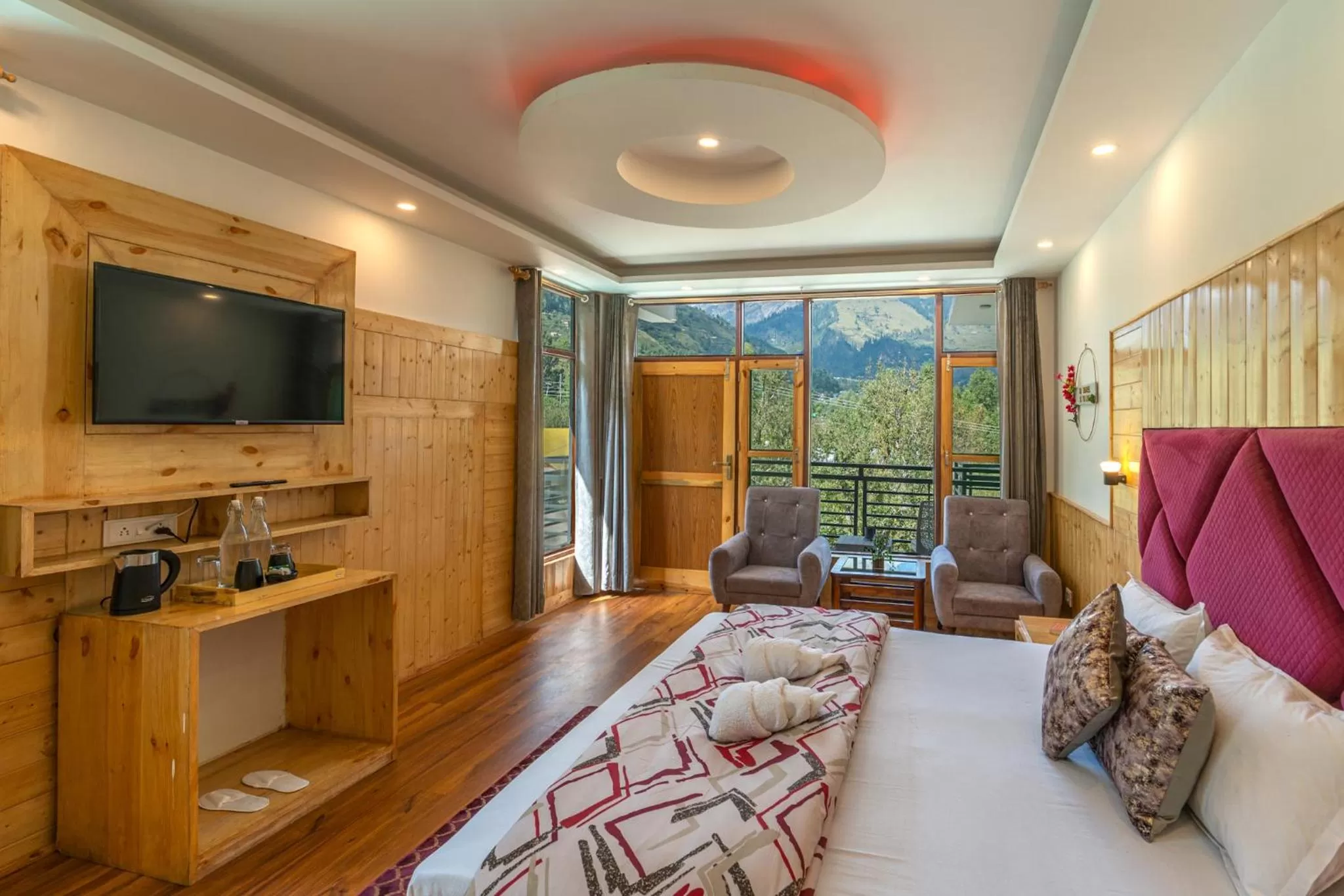 Bed, Seating Area in The 14 Gables, A Boutique Stay