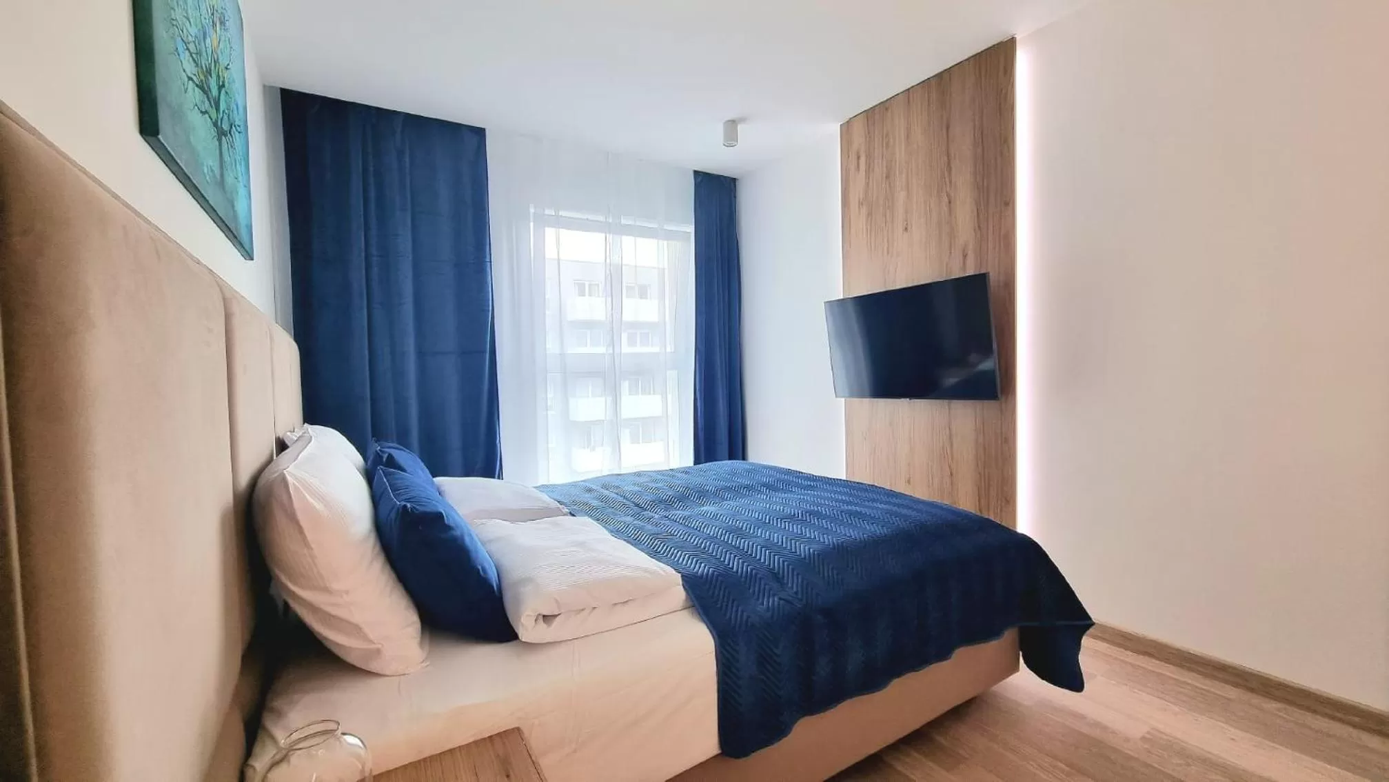 Bed in NOOK NOOK Apartments Bytkowska 103