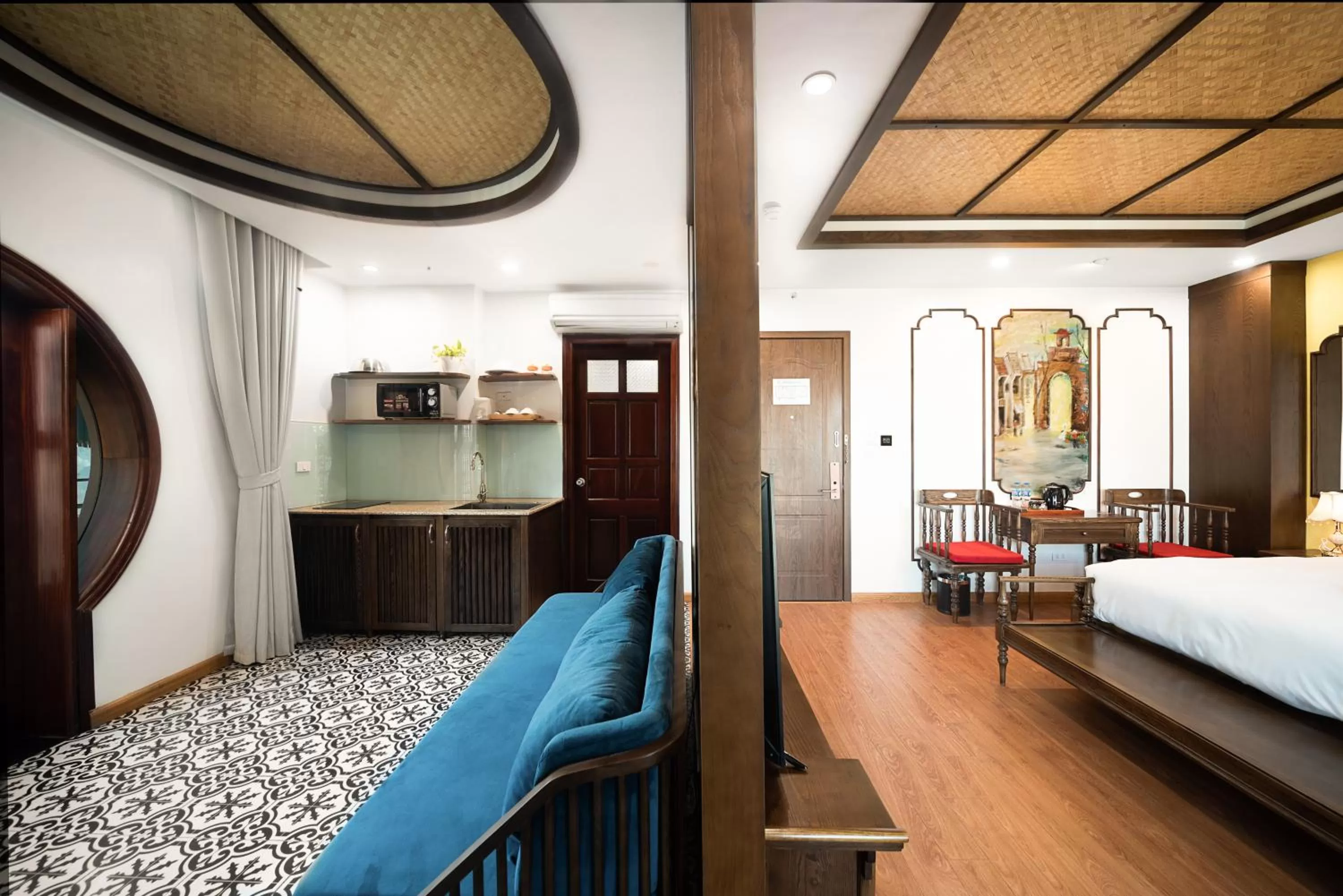 Bed in Veshia Hotel & Spa