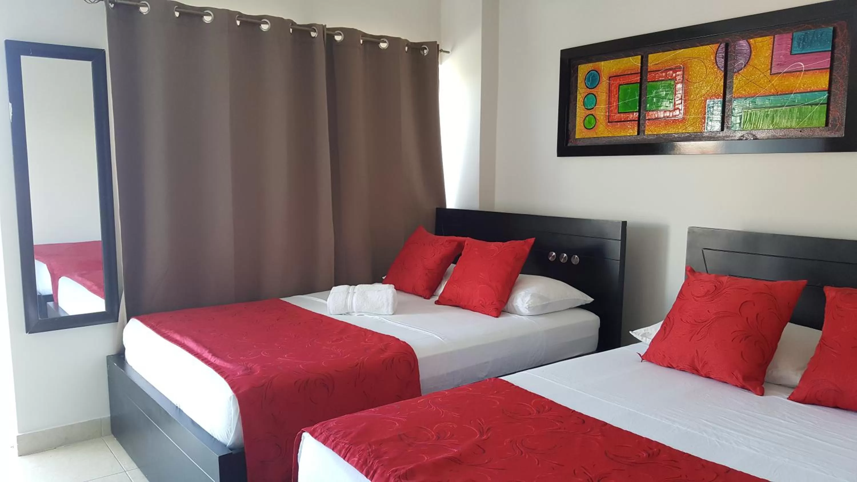 Bed in Caribbean Island Hotel Piso 2