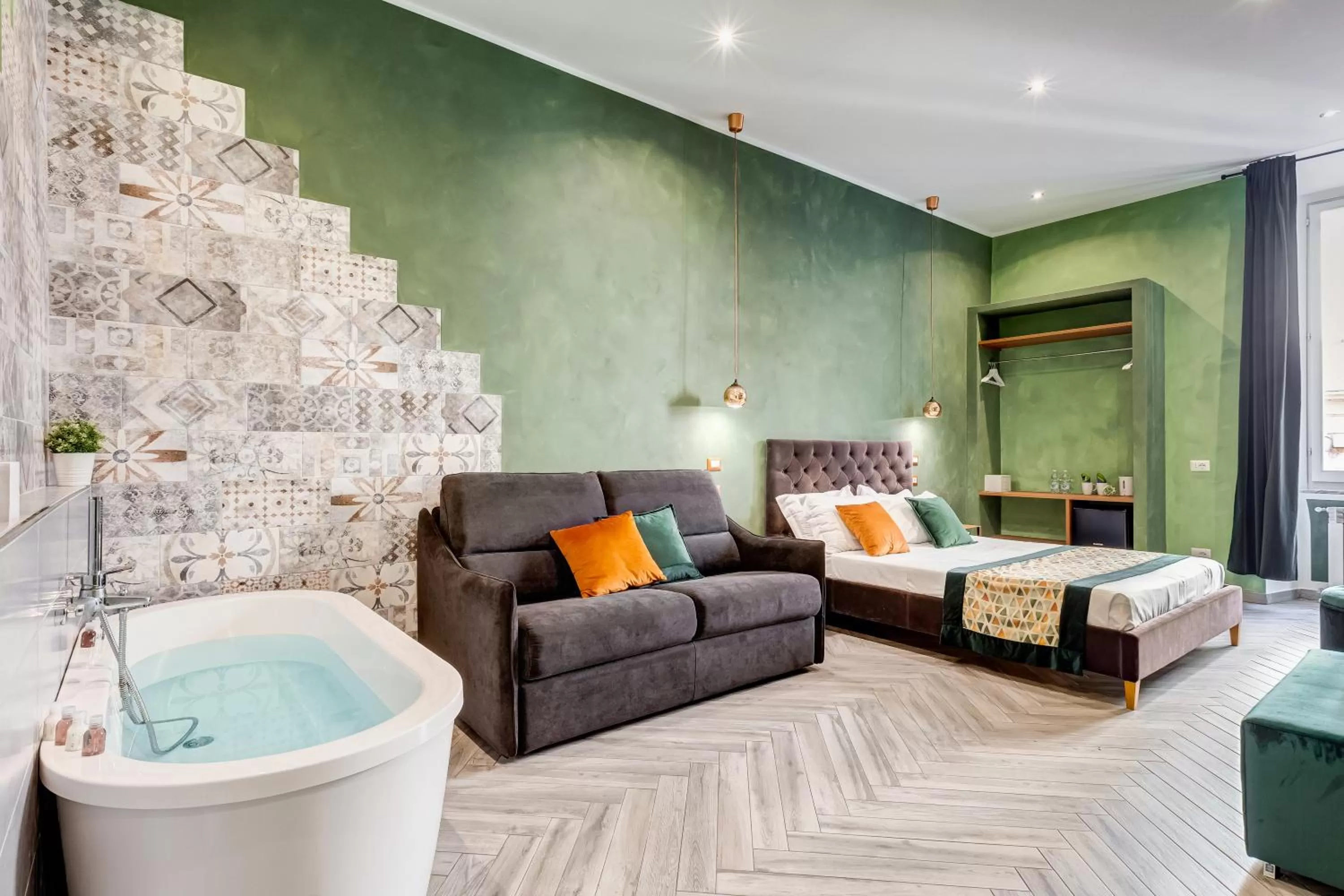 Bed in Ripetta Luxurious Suites