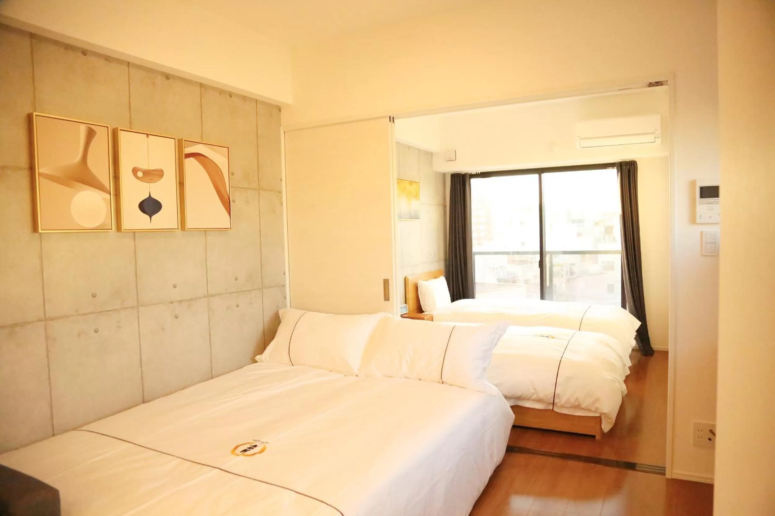 Photo of the whole room, Bed in Yoshitsuki kaku - Yoshitsuki Apart Hotel