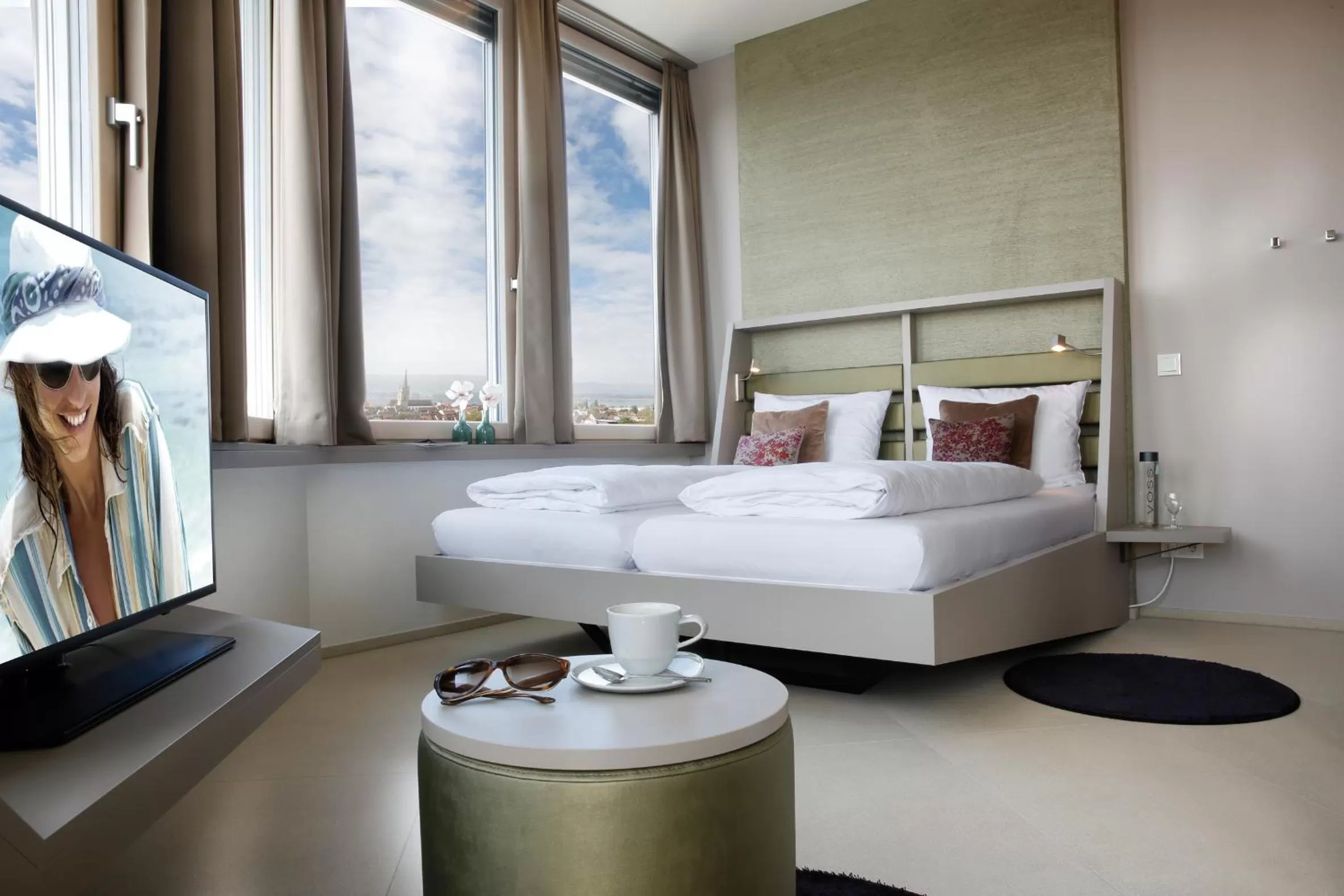 Photo of the whole room, Bed in aquaTurm Hotel & Energie