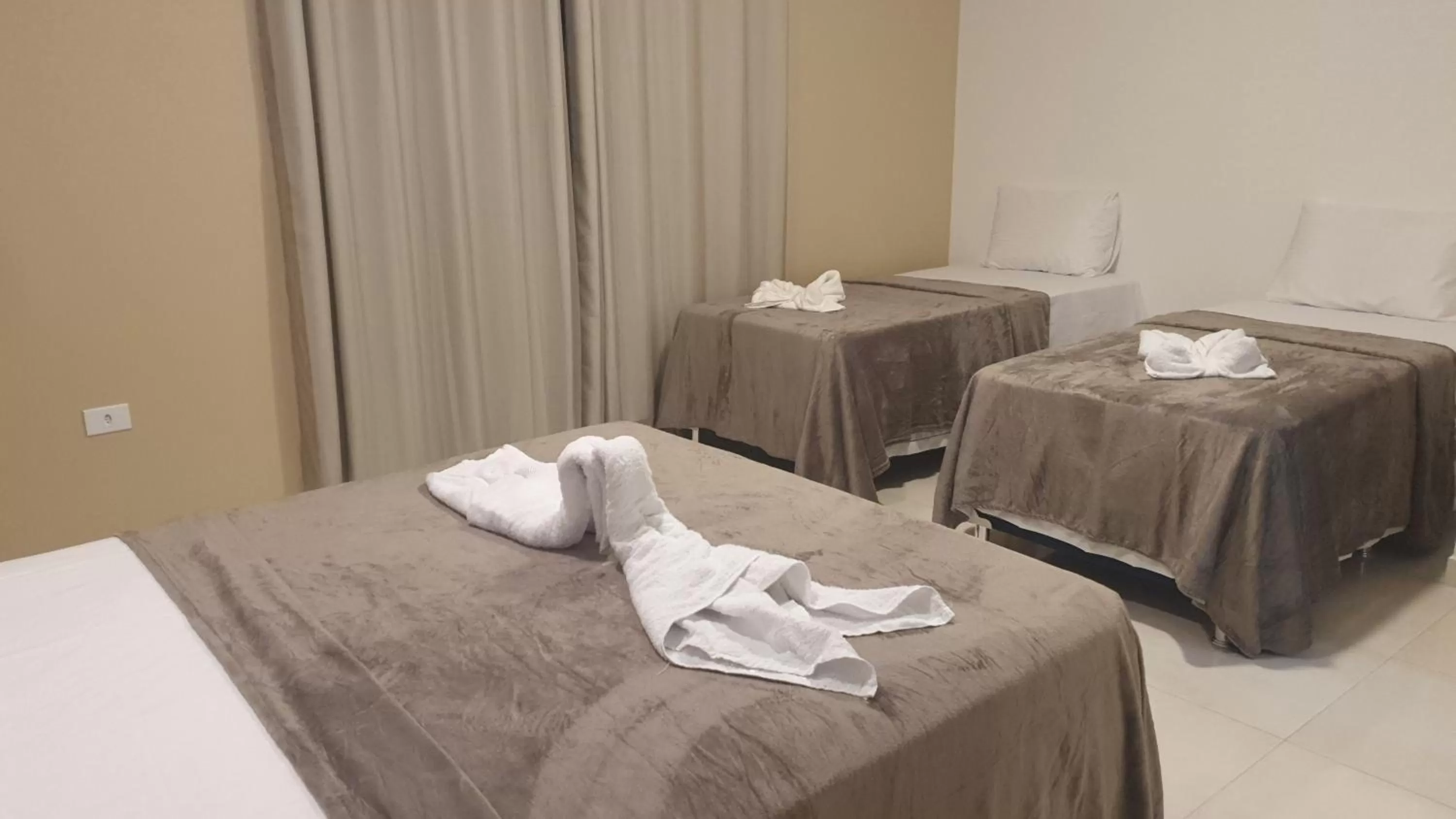 Bed in Pousada La Belle