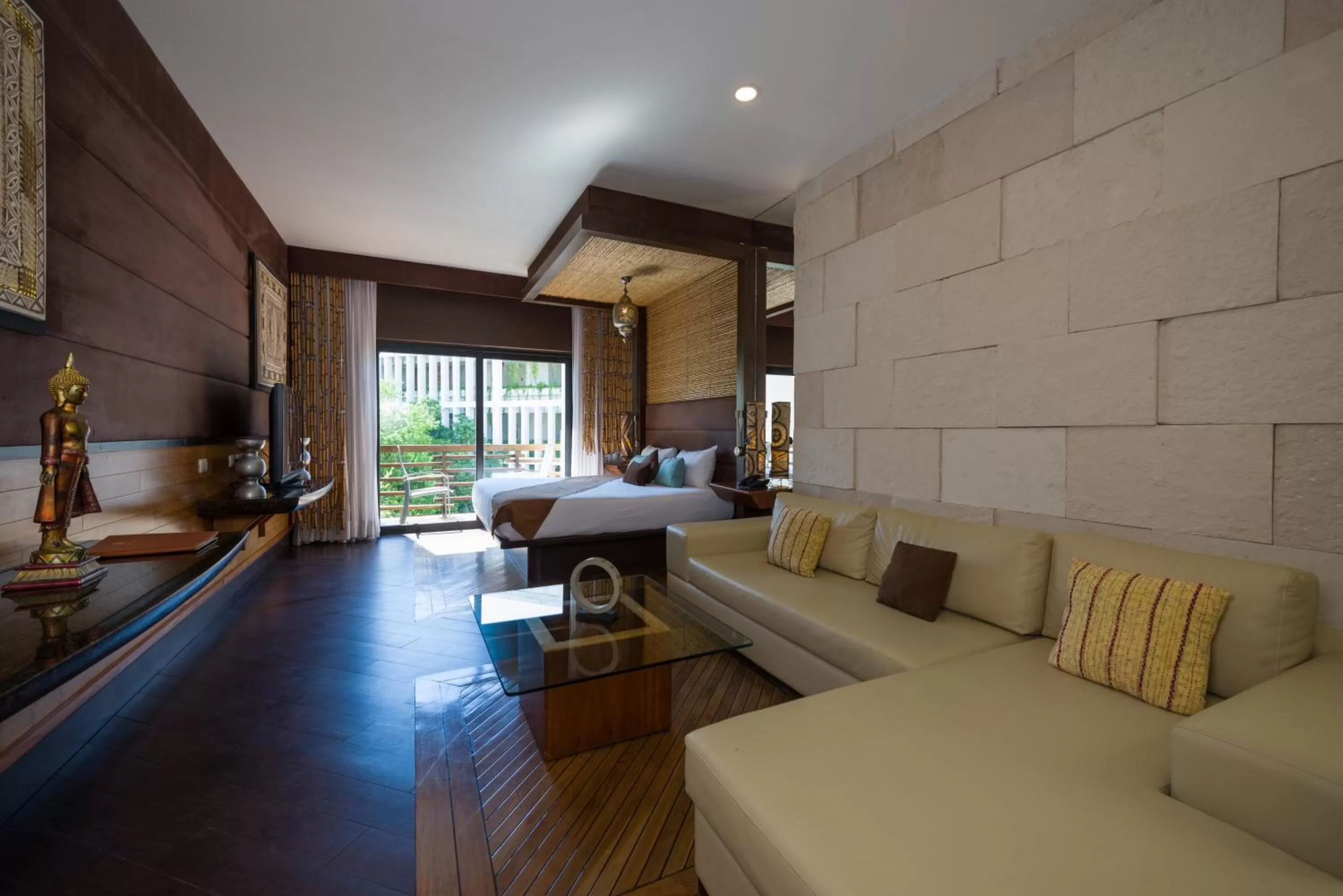 Living room in La Divina by Aldea Thai