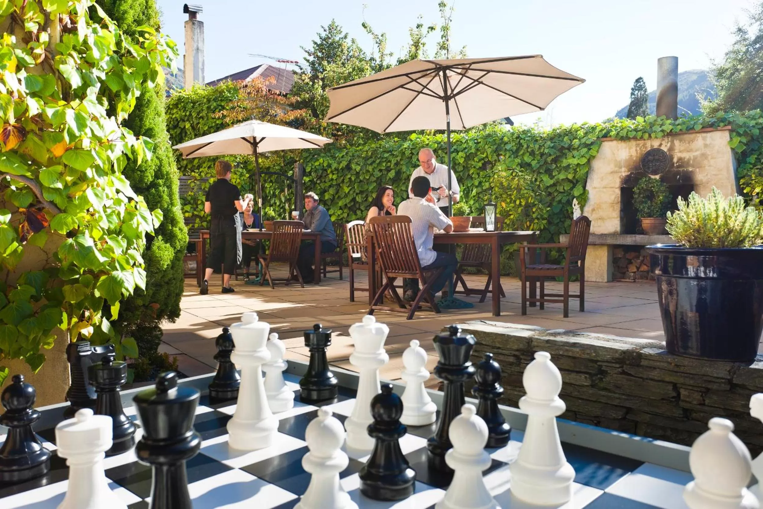 Patio in Browns Boutique Hotel