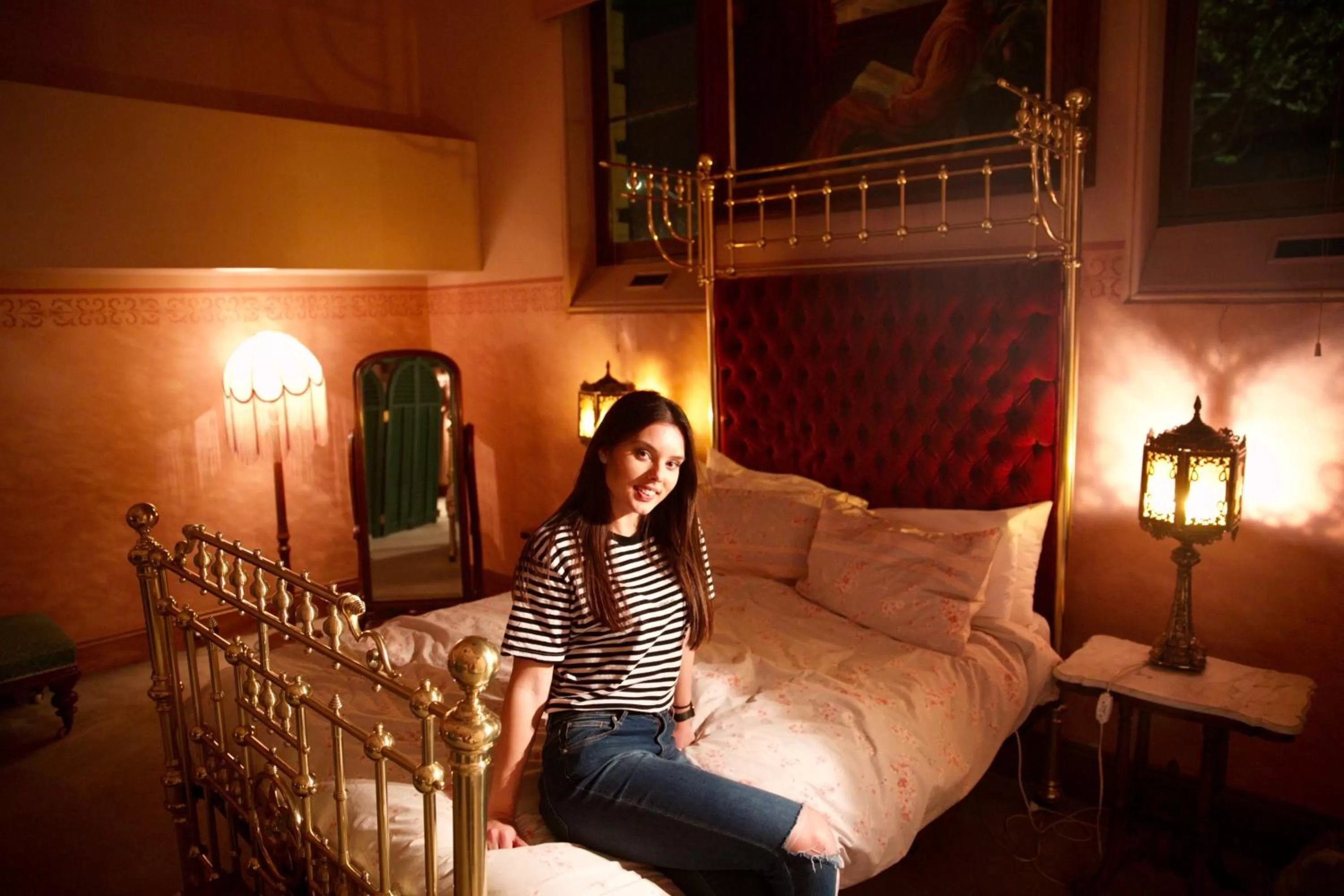 People, Bed in North Adelaide Heritage Cottages & Apartments