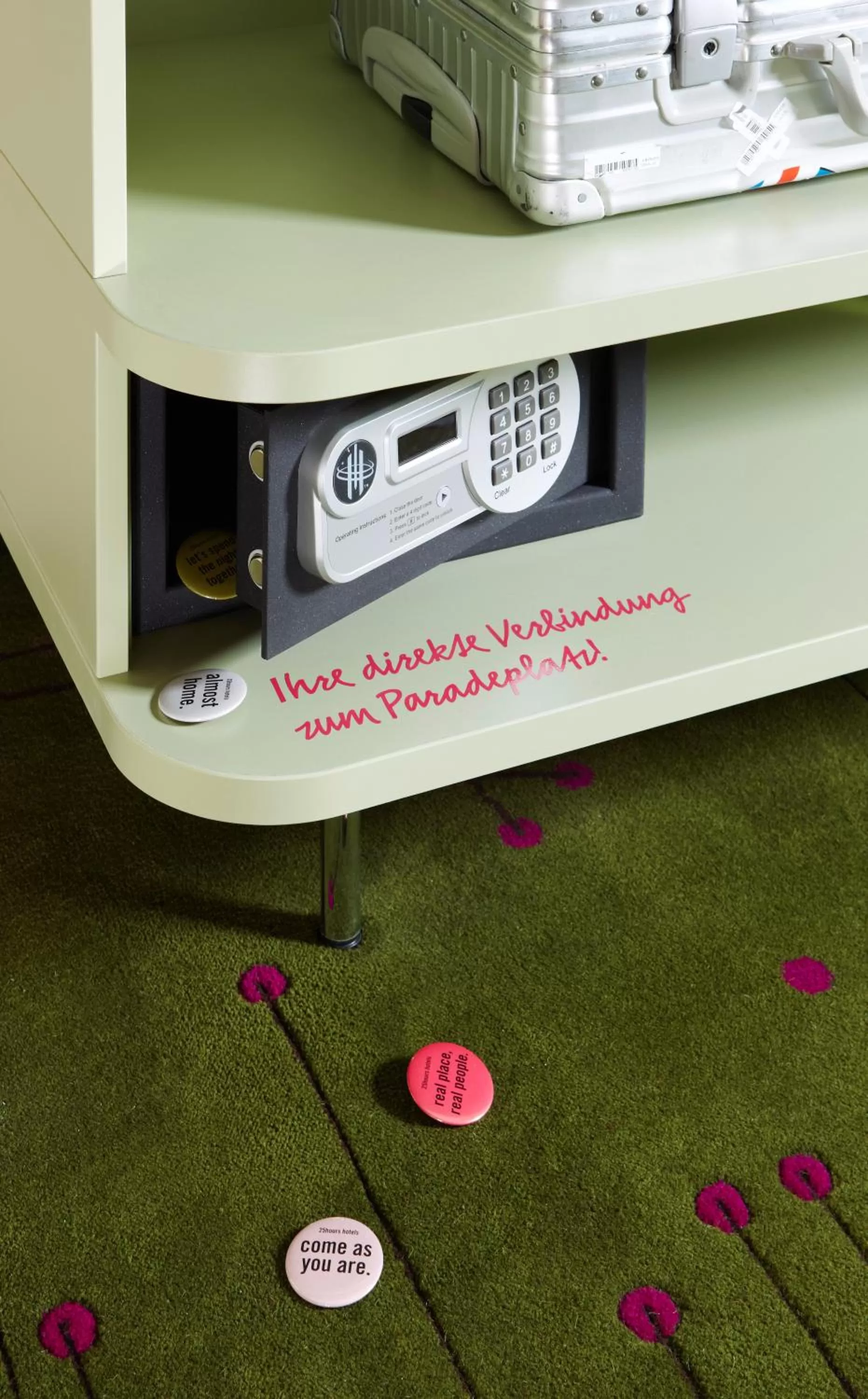 Photo of the whole room in 25hours Hotel Zürich West