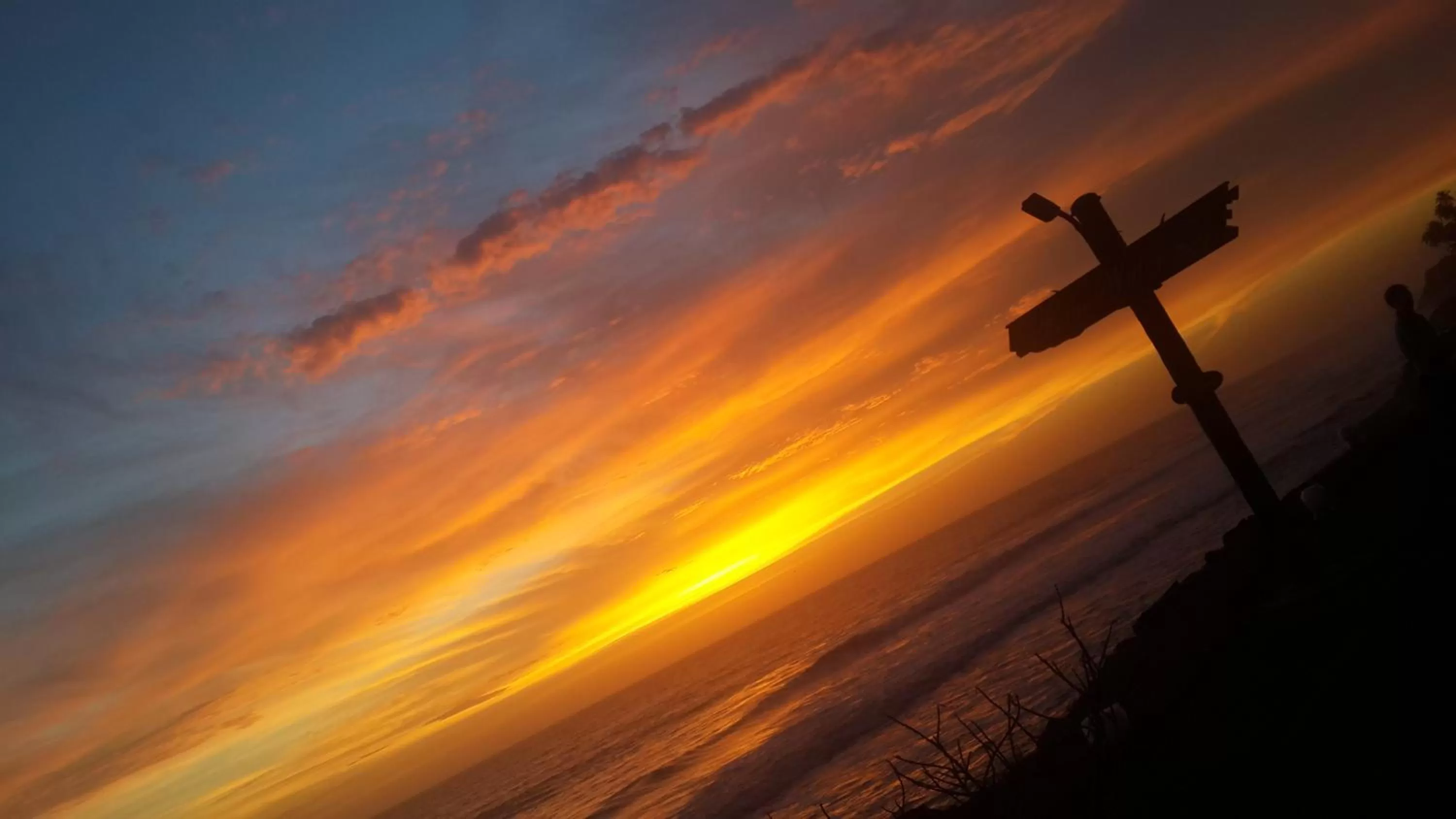 Sunset in Blue Water Beach Resort