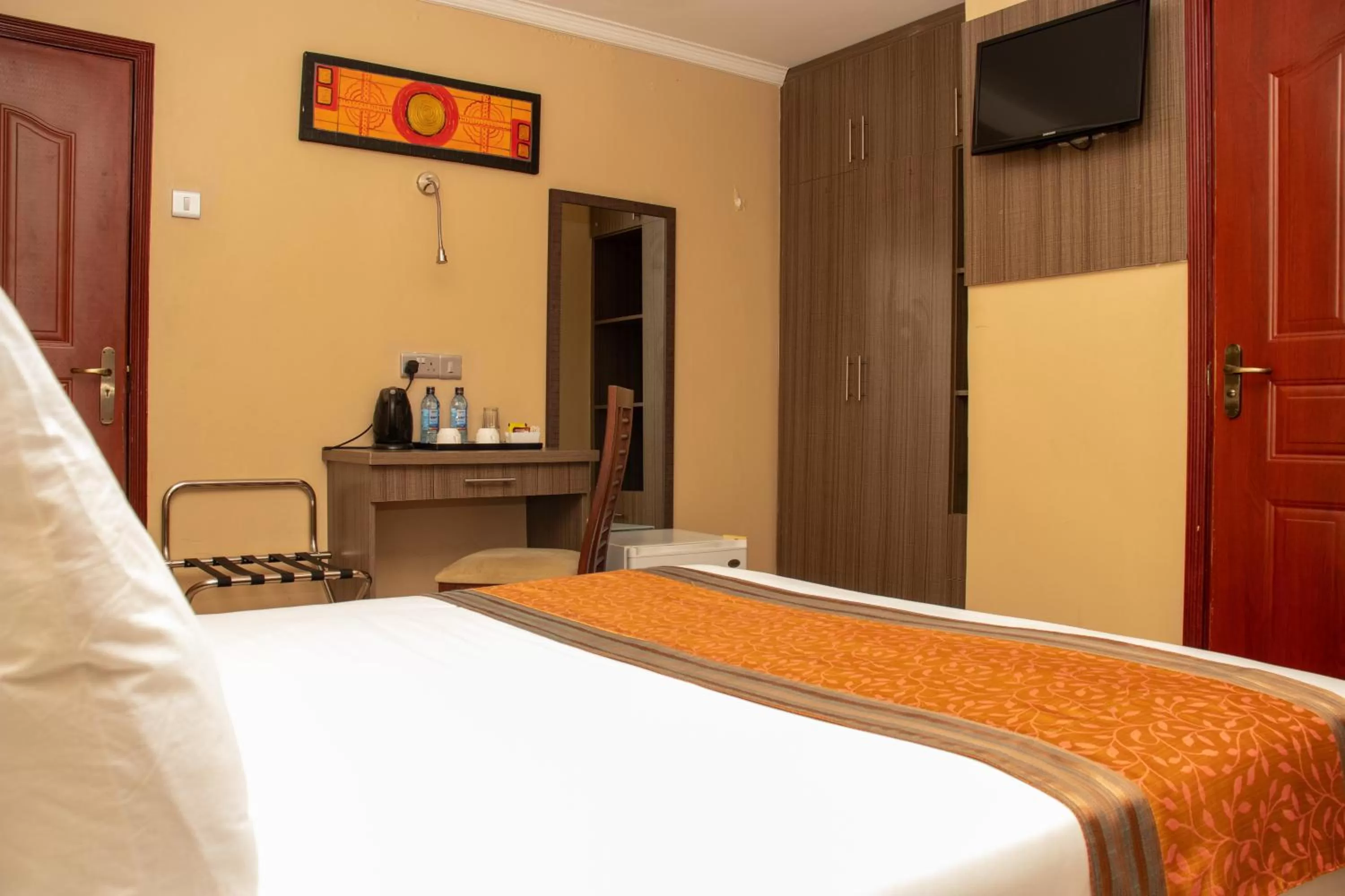 Bed in Hotel Waterbuck