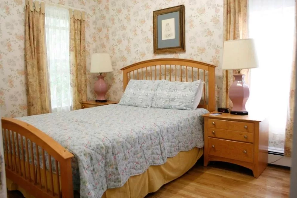 Bed in The Coolidge Corner Guest House: A Brookline Bed and Breakfast