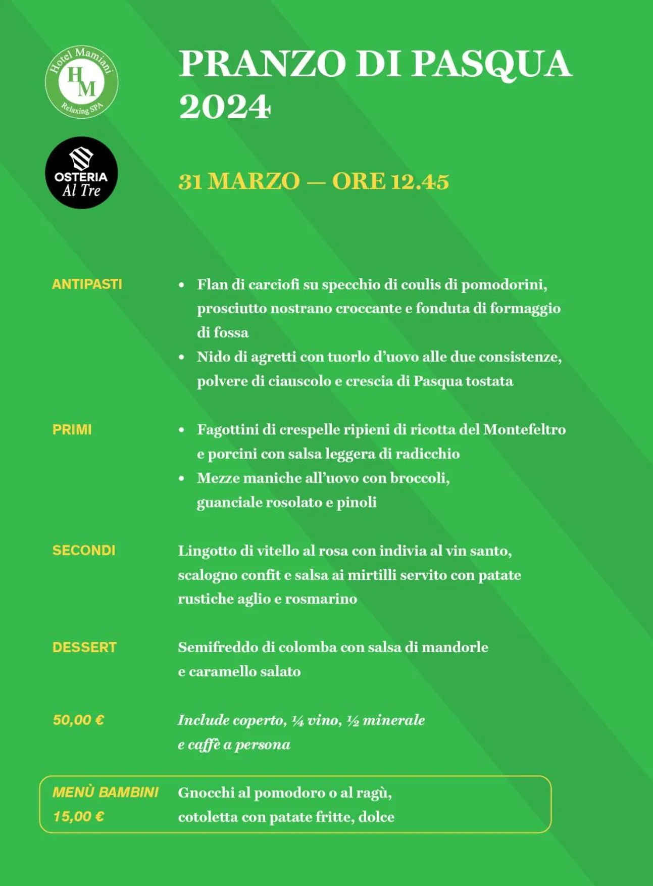 Lunch in Hotel Mamiani & Relaxing Spa Urbino