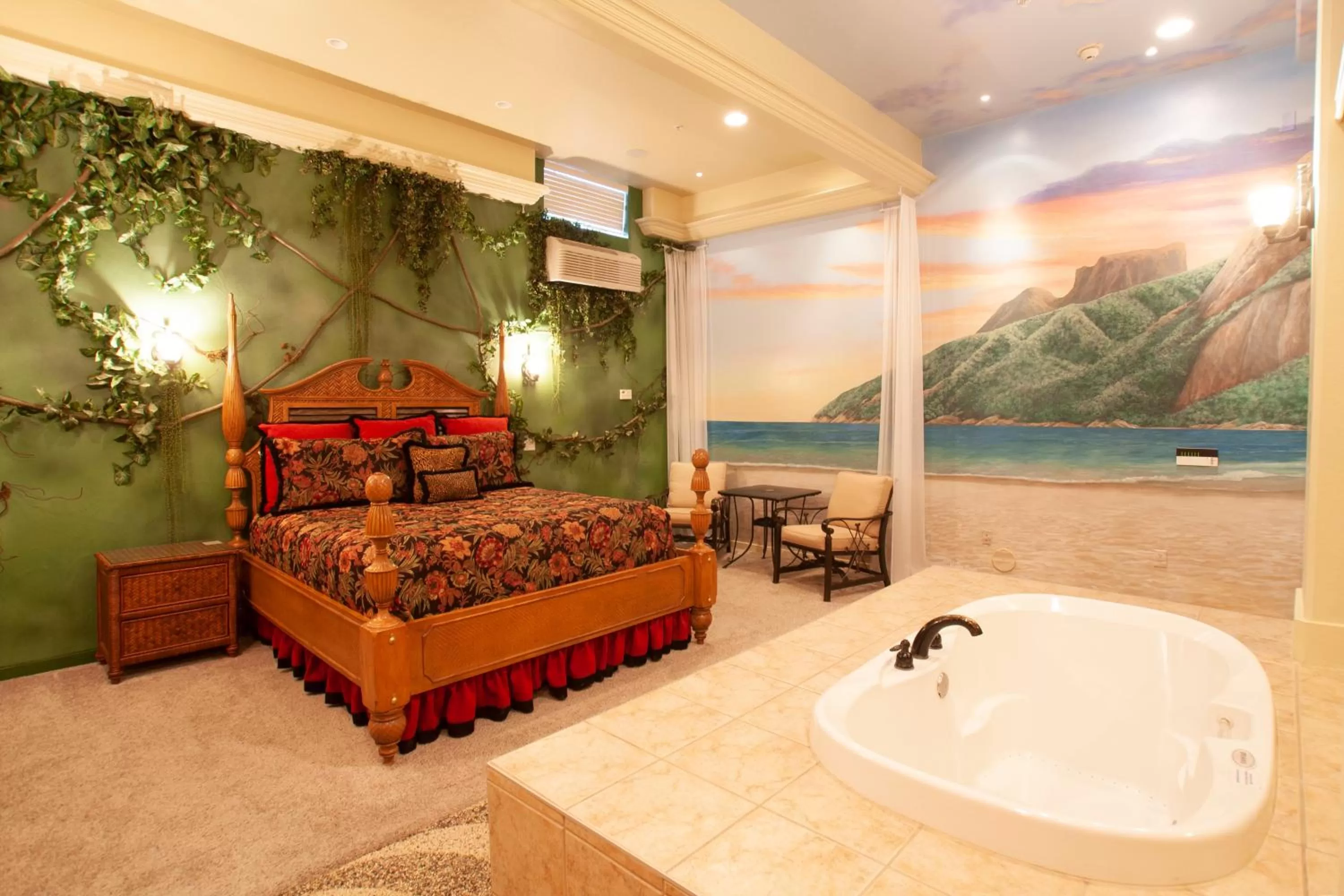 Bed in Destinations Inn Theme Rooms