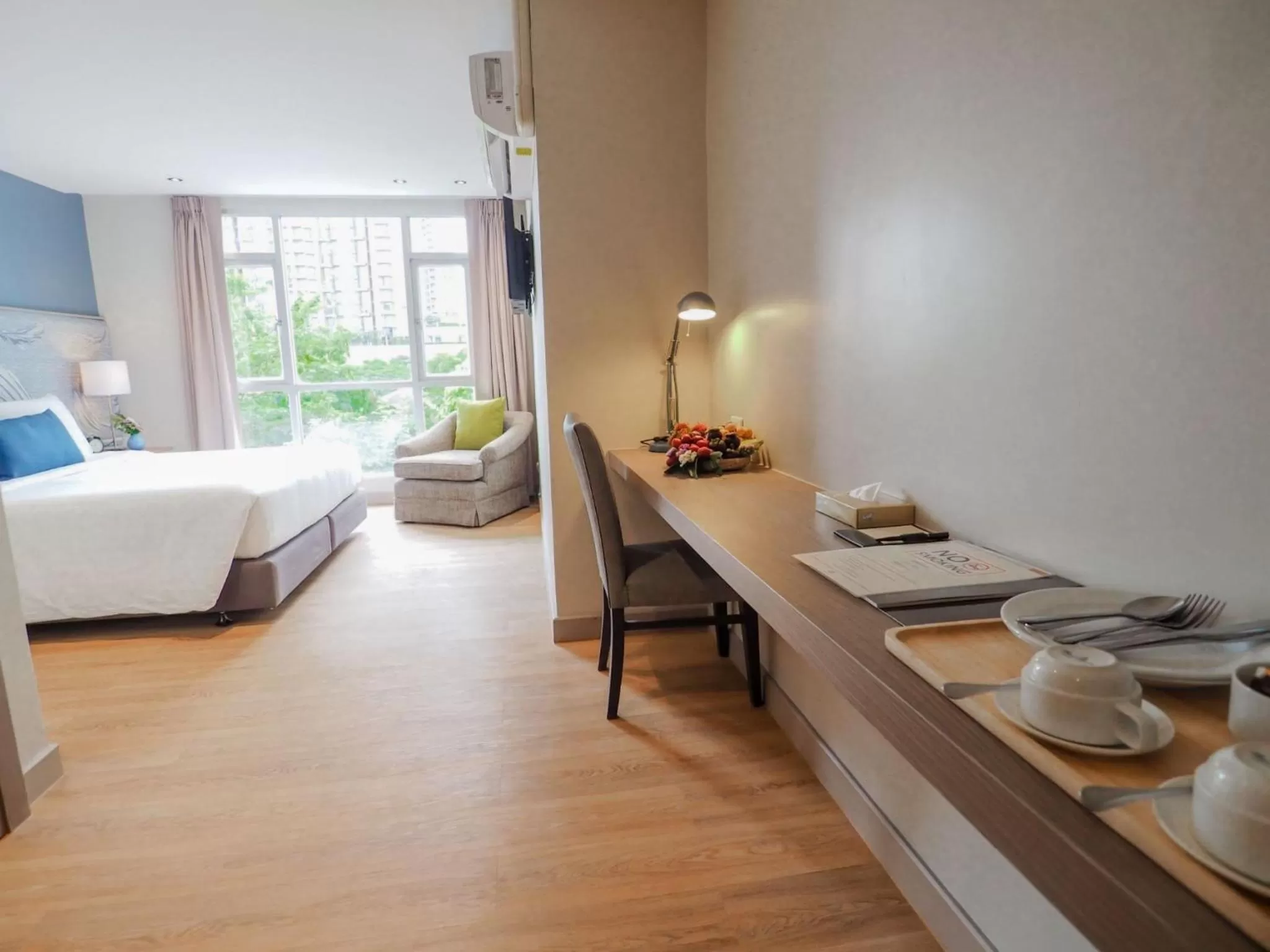 View (from property/room), Bed in Asoke Residence Sukhumvit by UHG