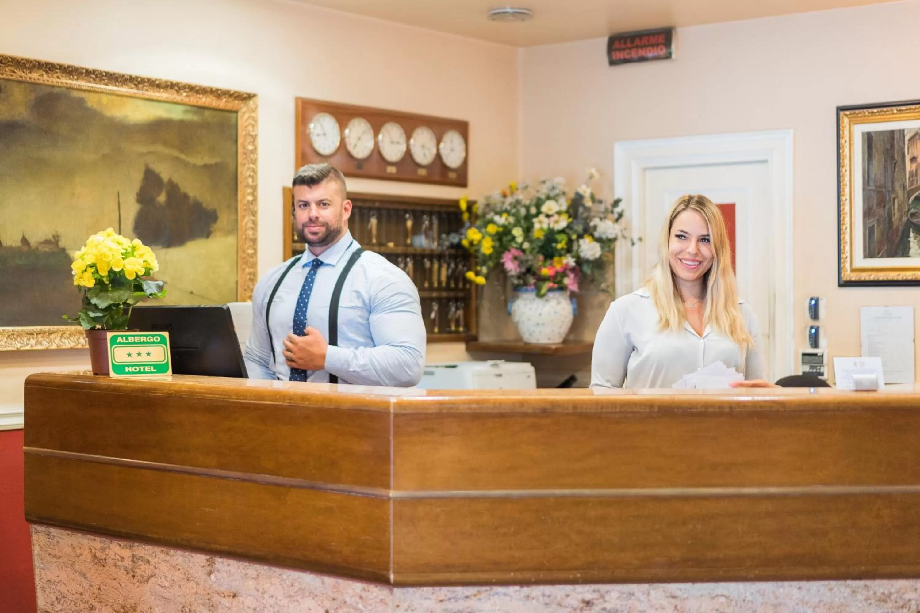 Lobby or reception in Hotel Garda
