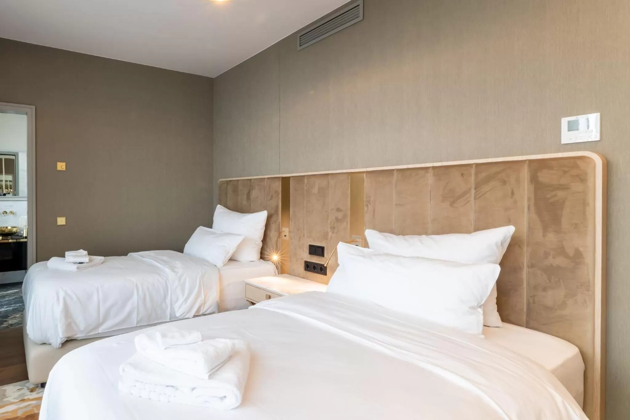 Bed in Fourty Three Luxury Serviced Apartments