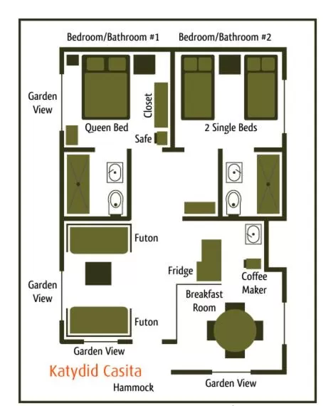 Floor plan in Pura Vida Hotel