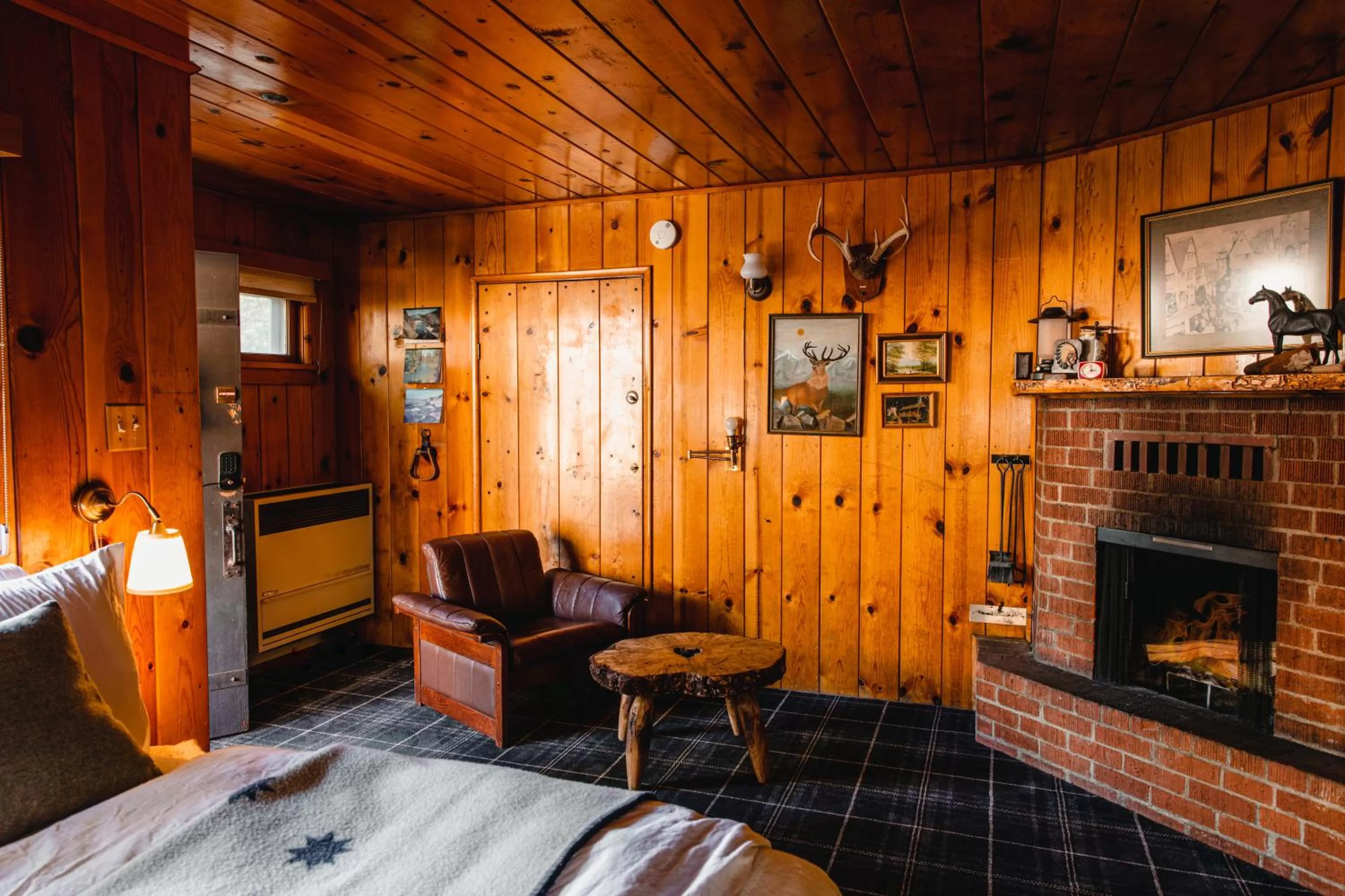 Bed in The Fireside Inn