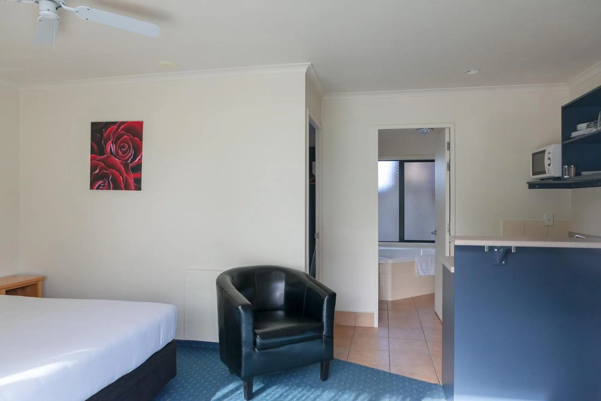 Bed in Stadium Motel