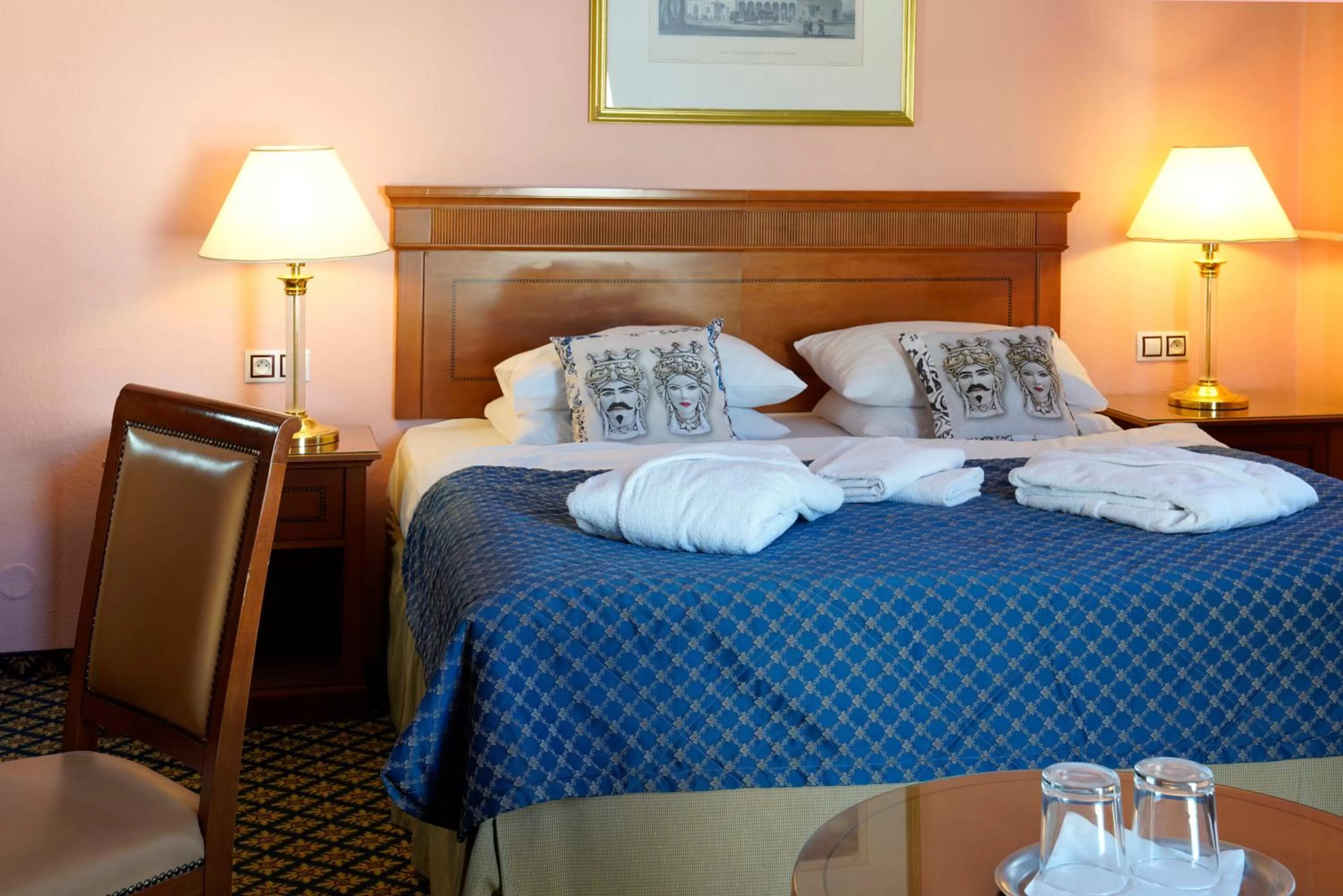 Bed in Hotel Villa Lauretta