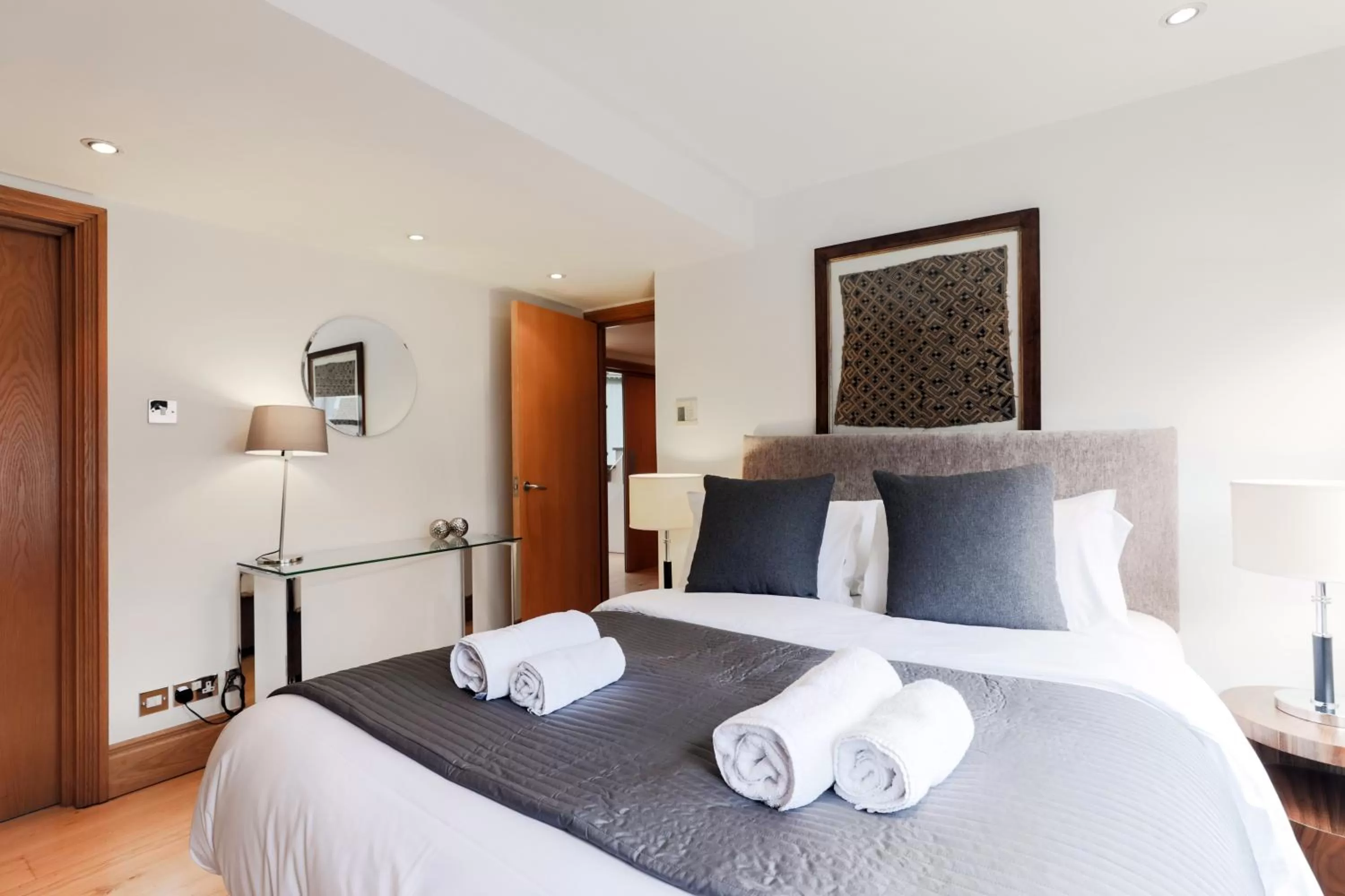 Bedroom in Monument Apartments