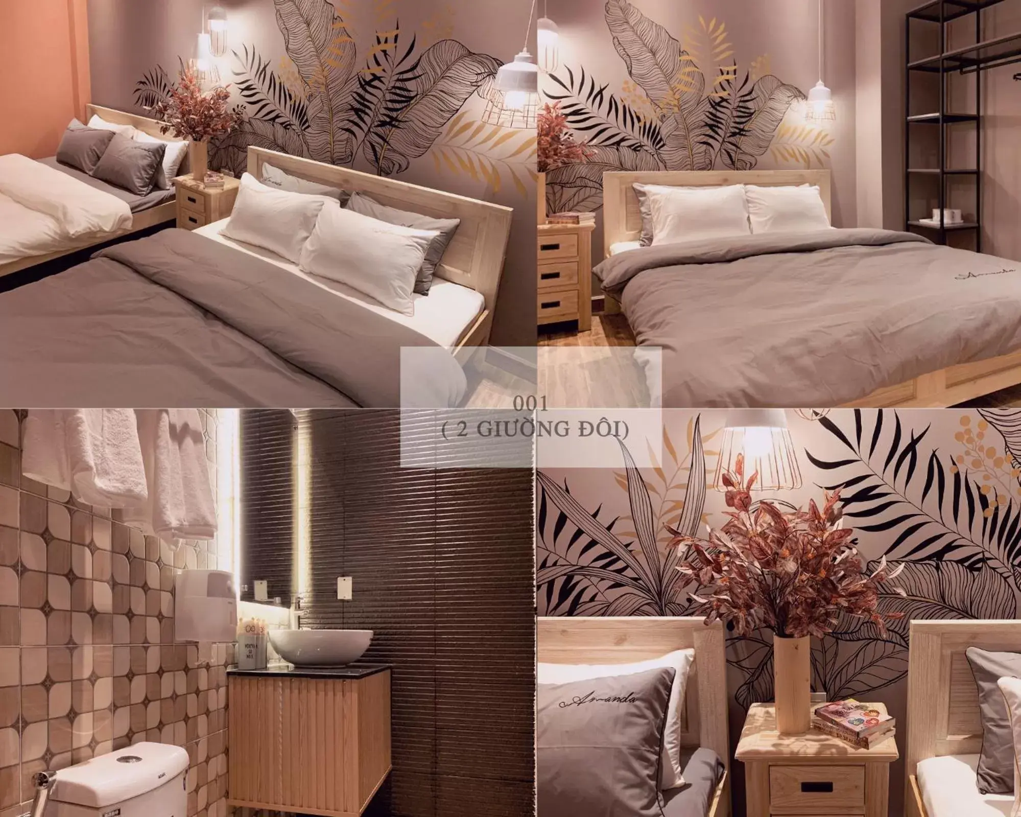 Deluxe Queen Room with Two Queen Beds in 09 Homestay Deluxe Queen Room with Two Queen Beds in 09 Homestay