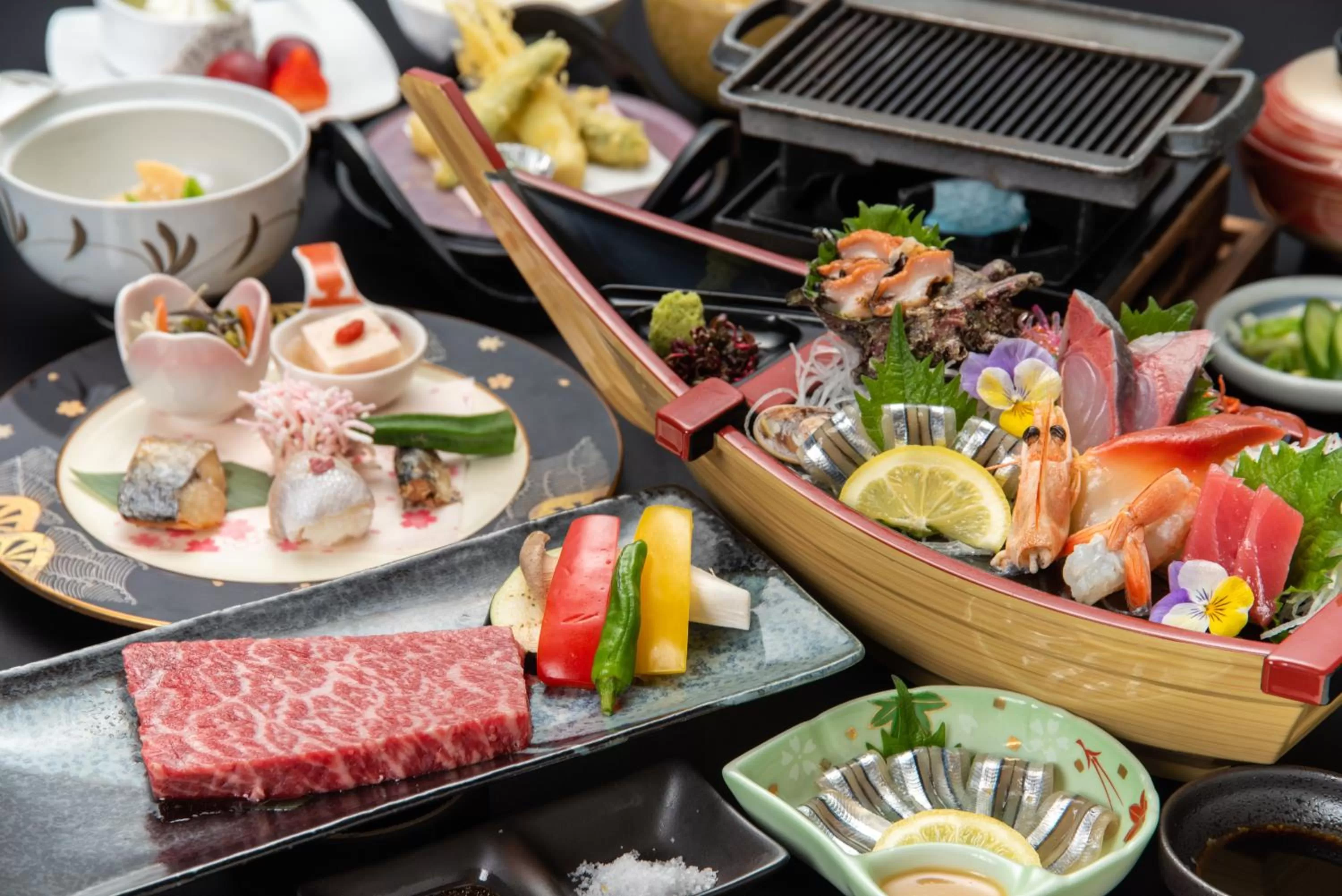 Dinner in Ibusuki Kaijo Hotel