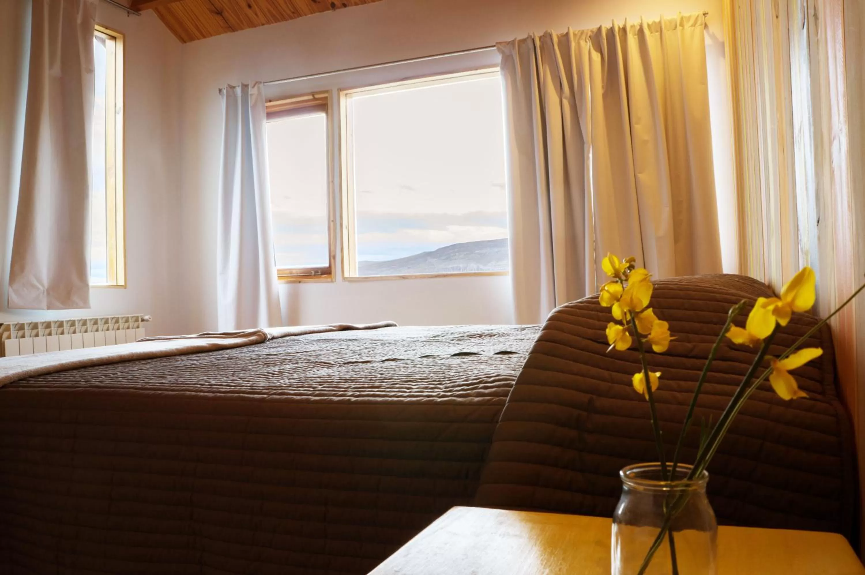 Bed in Hostería La Soberana