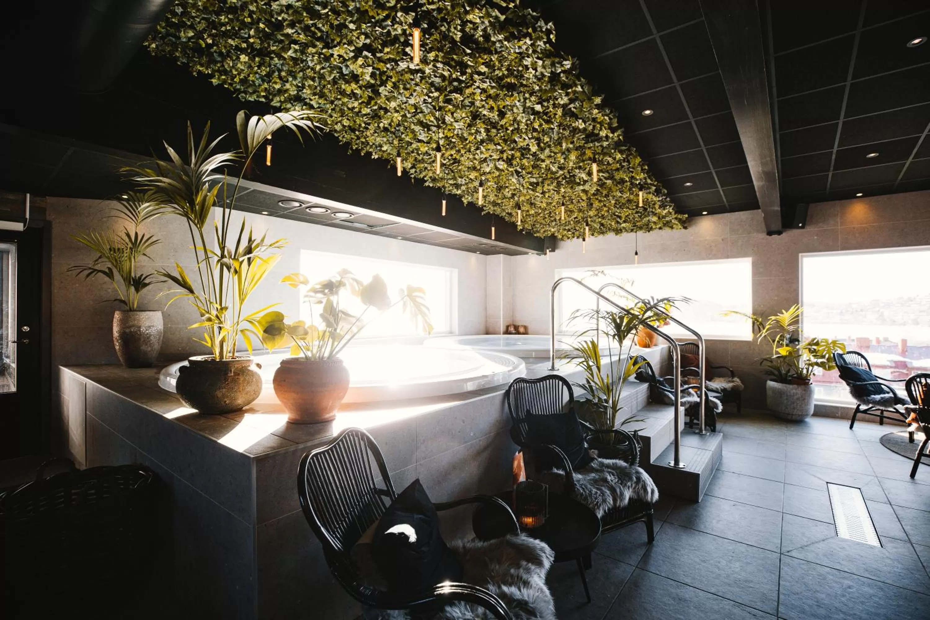 Pool view in Hotell Östersund