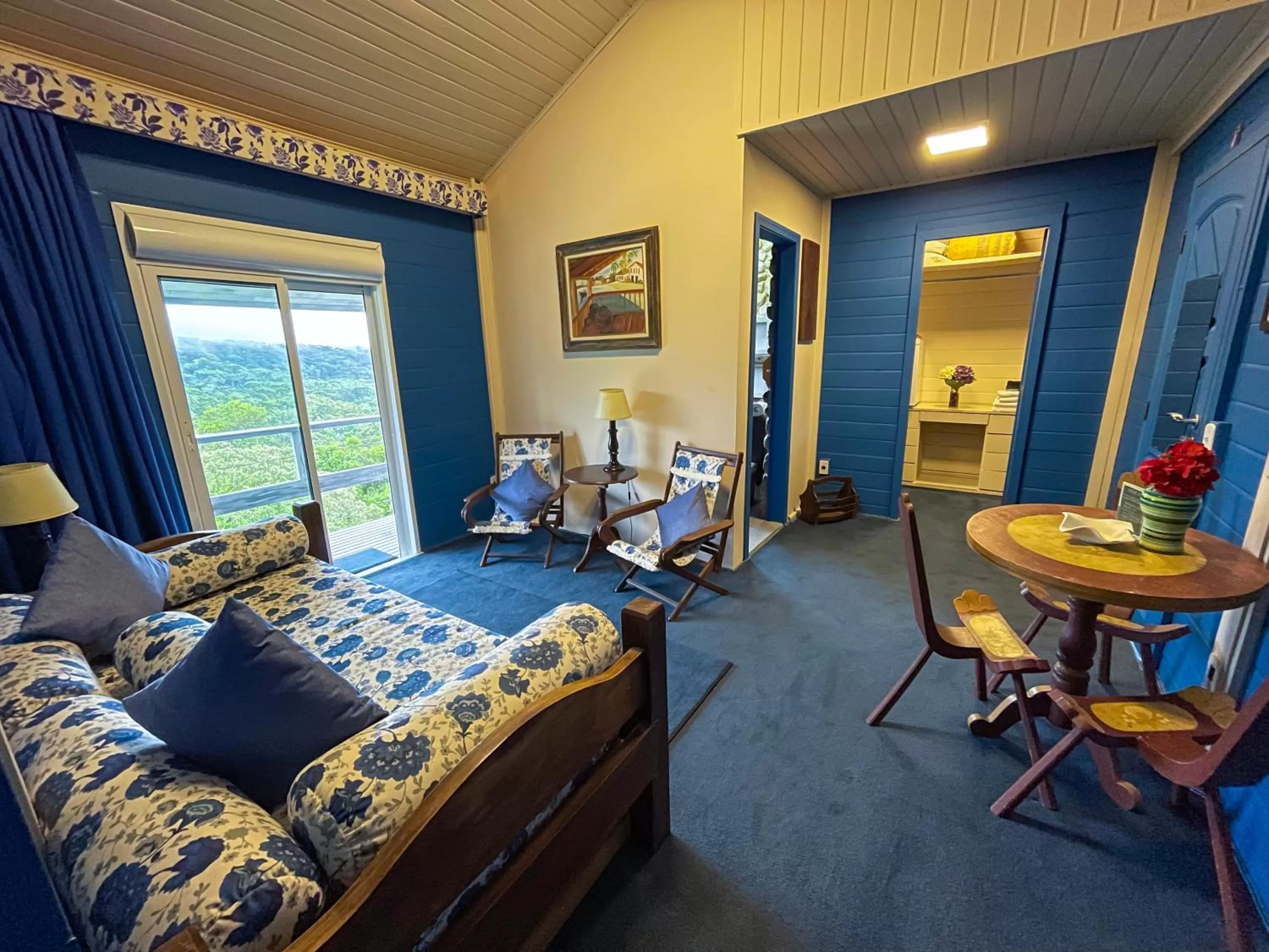 Seating area, Bed in Pousada Alto Da Boa Vista