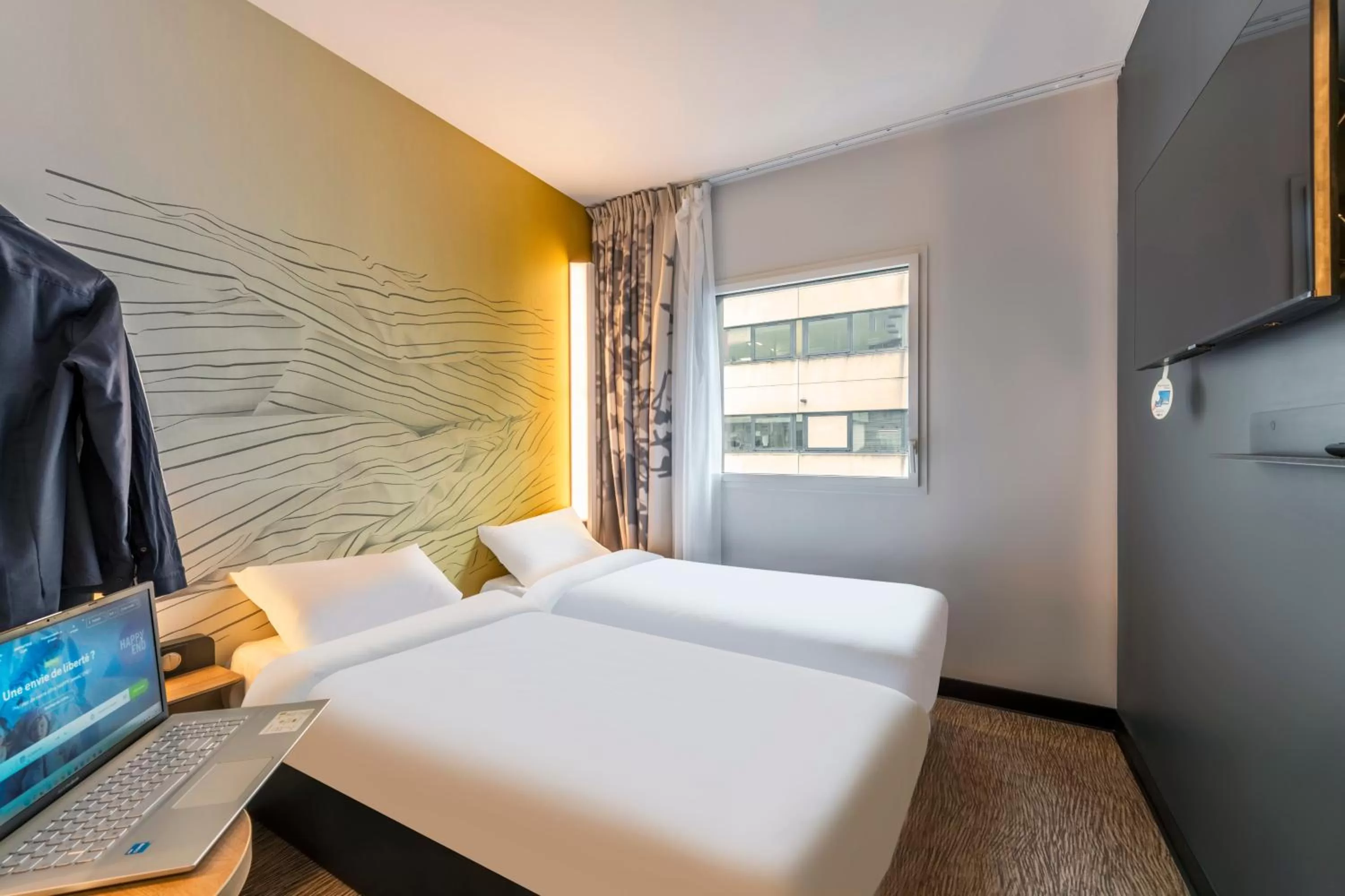 Bedroom, Bed in B&B HOTEL Brest Centre Port de Commerce