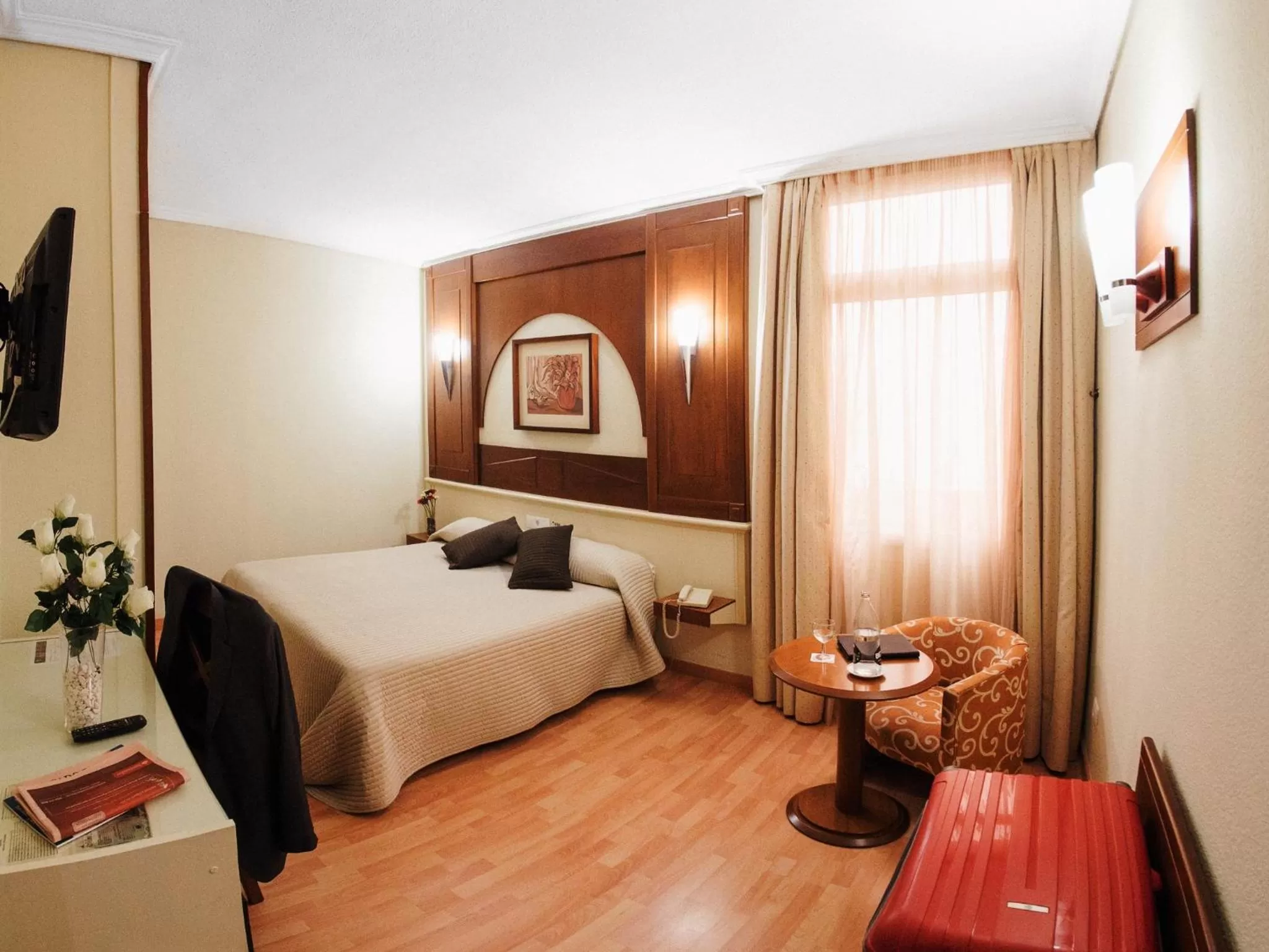 Bedroom, Bed in Hotel Pasarela