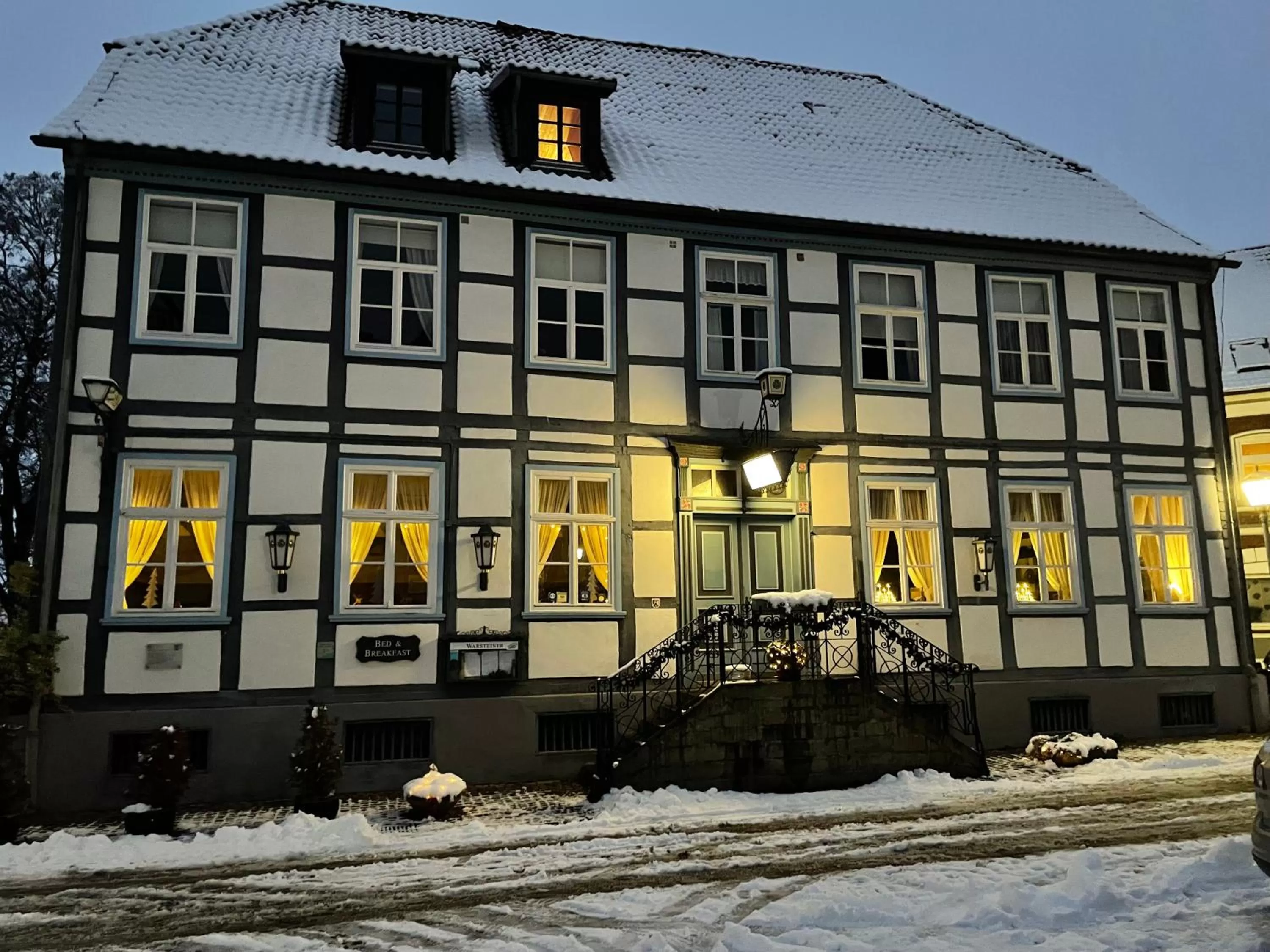Property building, Winter in Berggarten Schwalenberg