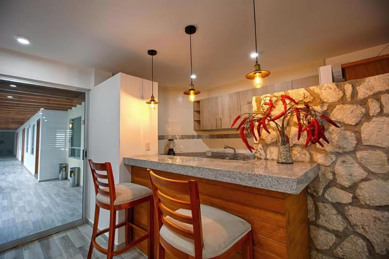 Kitchen or kitchenette in Hotel la Cuesta Toscana