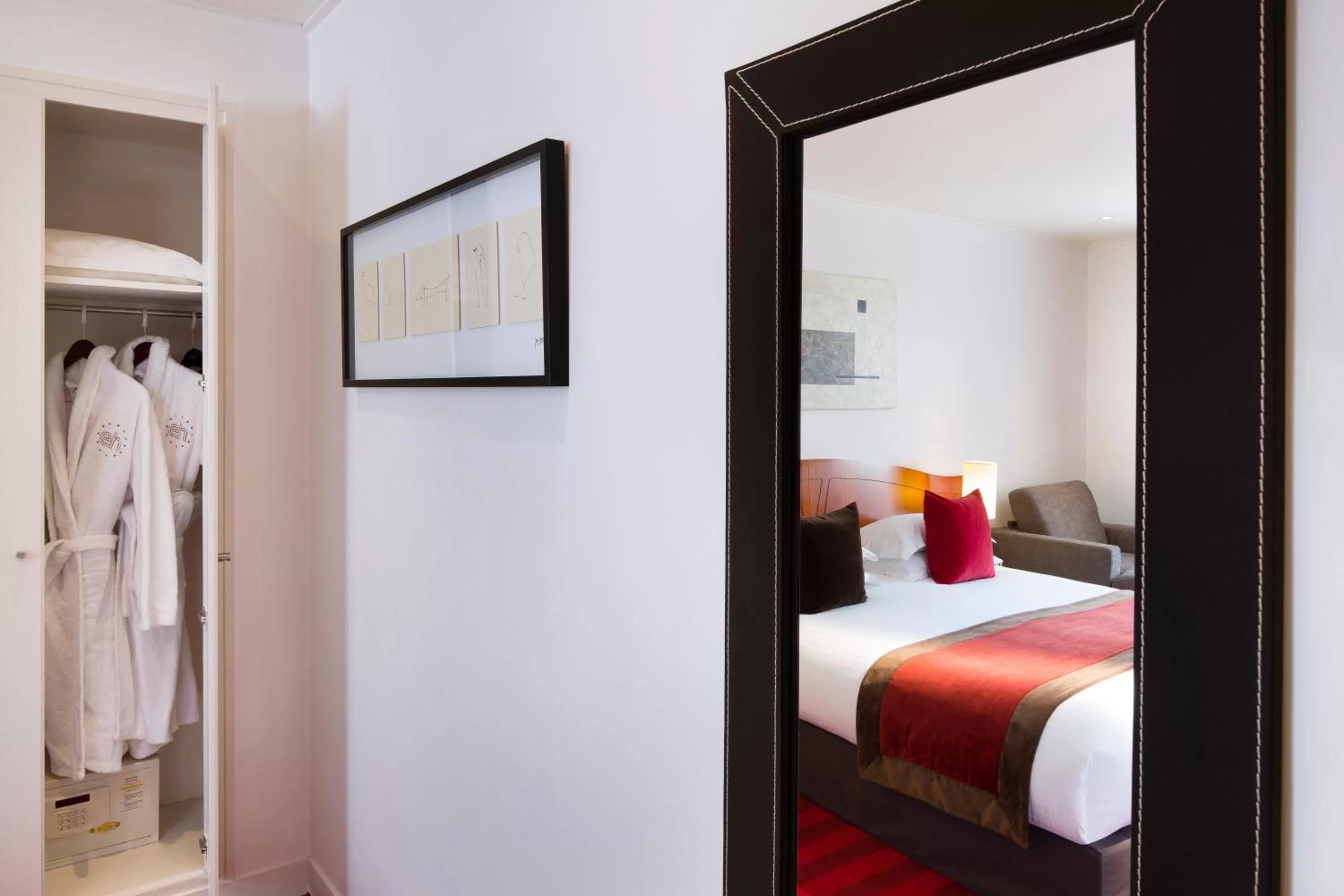 Decorative detail, Bed in Europe Hotel Paris Eiffel