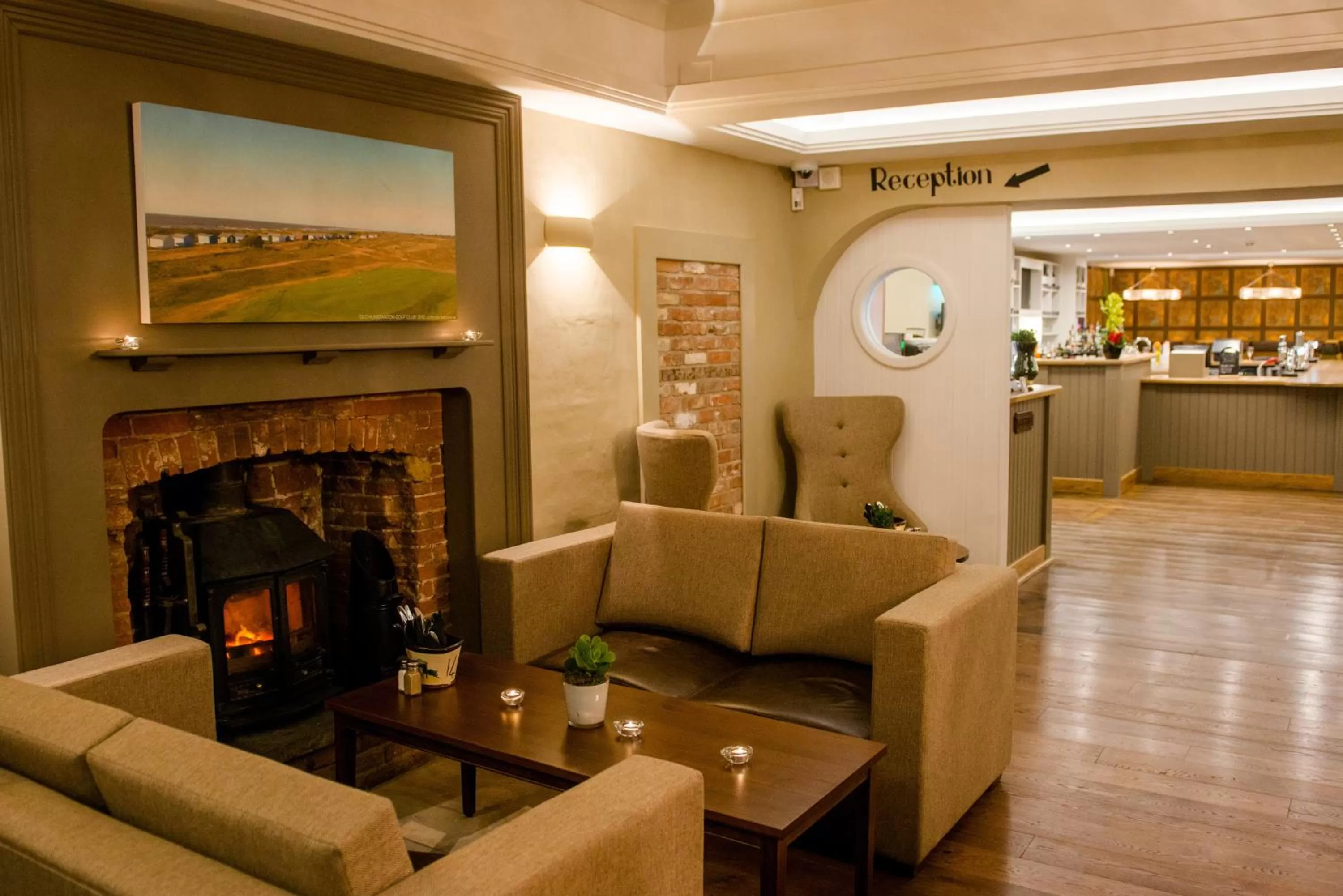 Communal lounge/ TV room in The Lodge