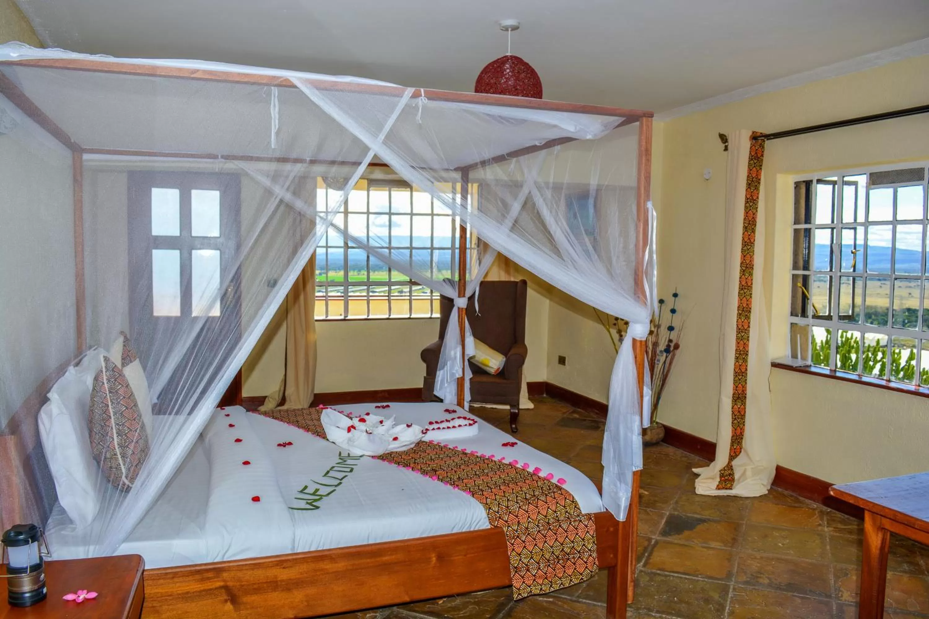 Bed in Mwanzo Lodge