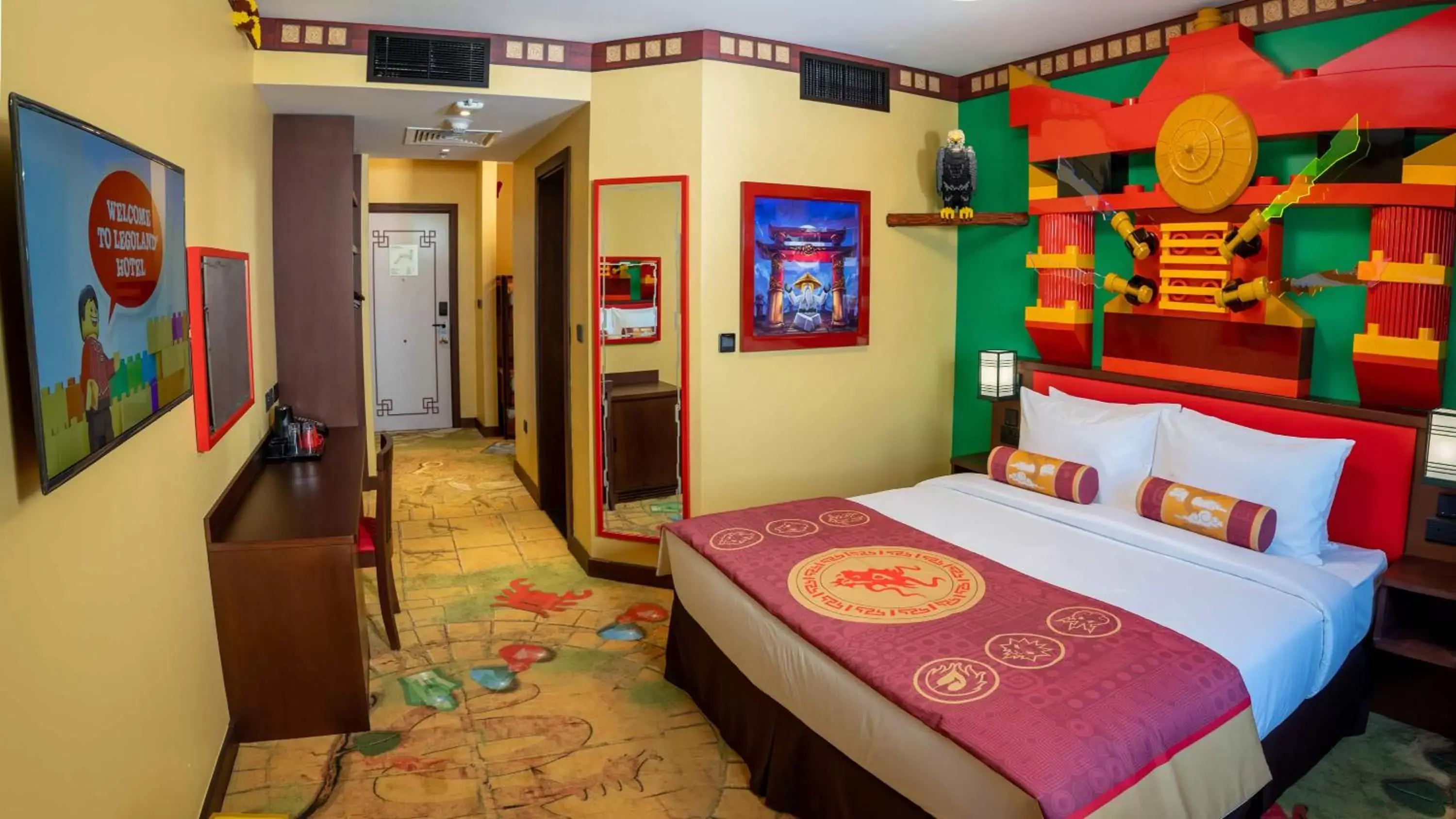 NINJAGO Themed Room with Complimentary Park Access, Breakfast, Creative Workshops, In-Room Treasure Hunt and Kids Activities in LEGOLAND Hotel Dubai NINJAGO Themed Room with Complimentary Park Access, Breakfast, Creative Workshops, In-Room Treasure Hunt and Kids Activities in LEGOLAND Hotel Dubai