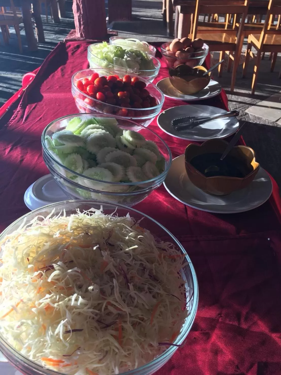 Buffet breakfast in Koh Ngai Resort