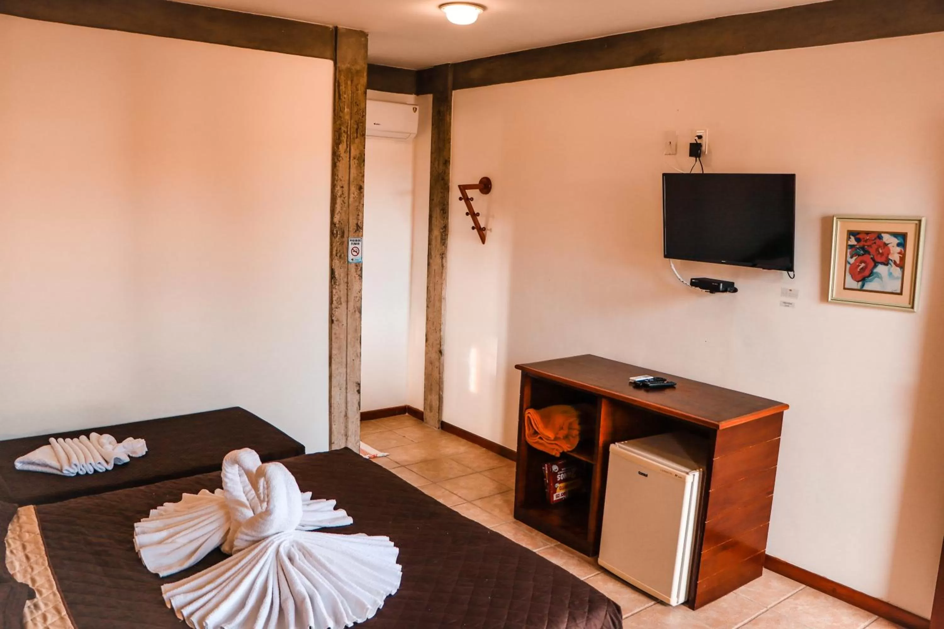 Bedroom, Bed in Pousada e Chale Porto Paraiso