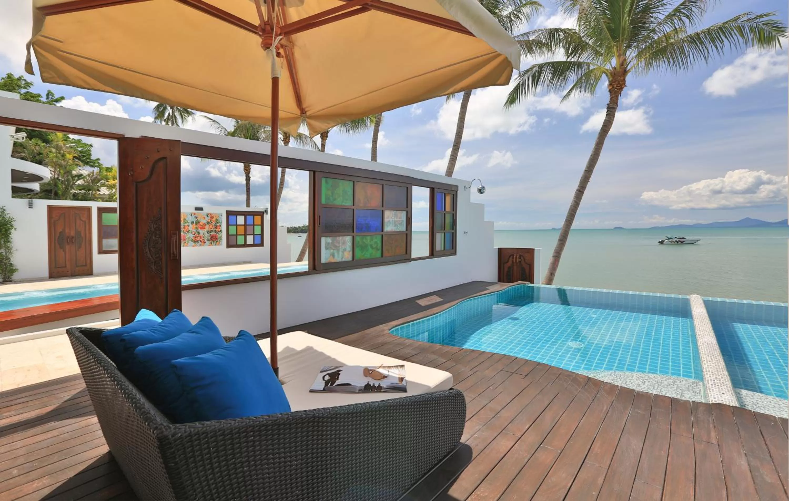 Patio in The Privilege Hotel Ezra Beach Club