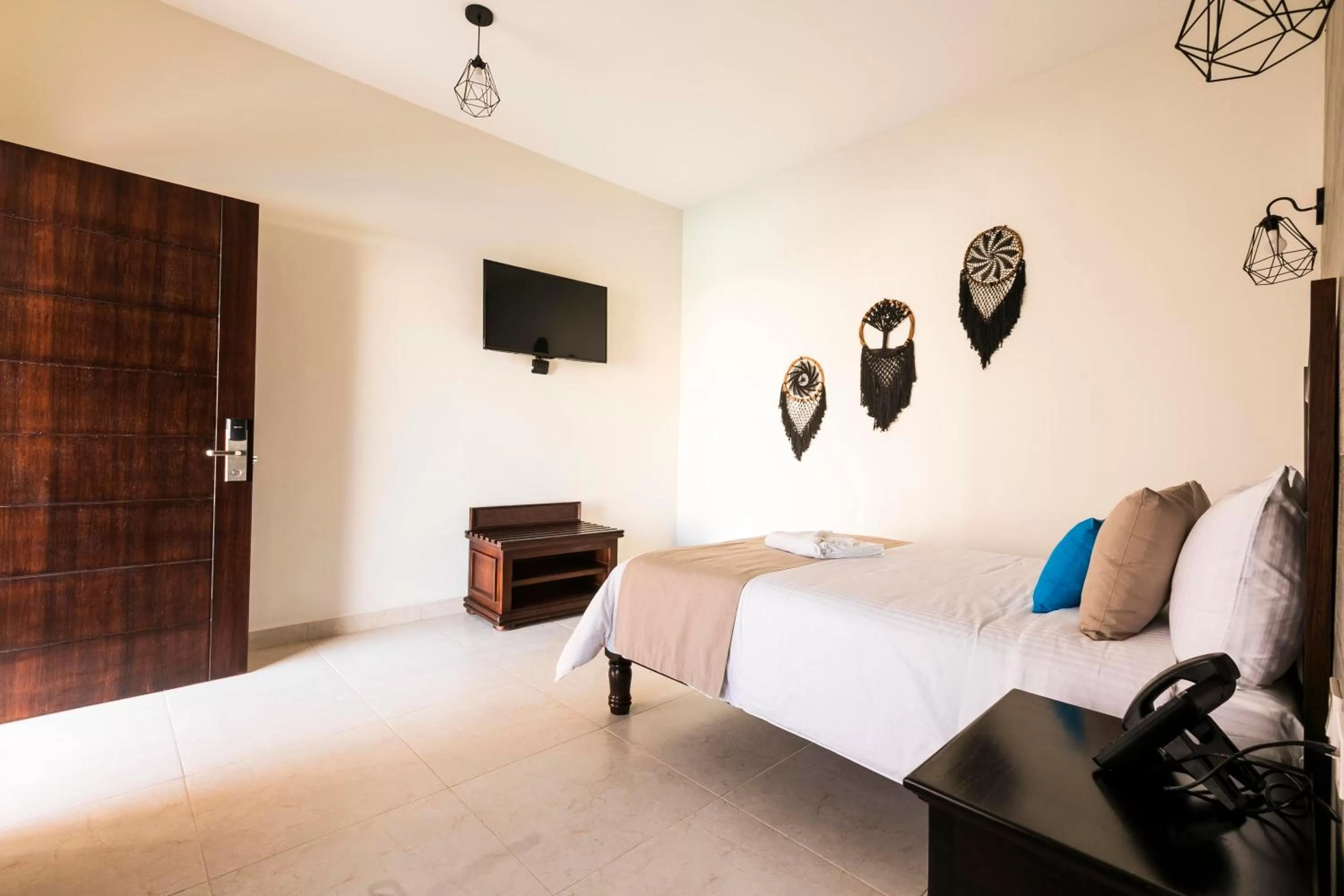 Photo of the whole room, Bed in Hotel Los Frailes, Valladolid, Yucatán