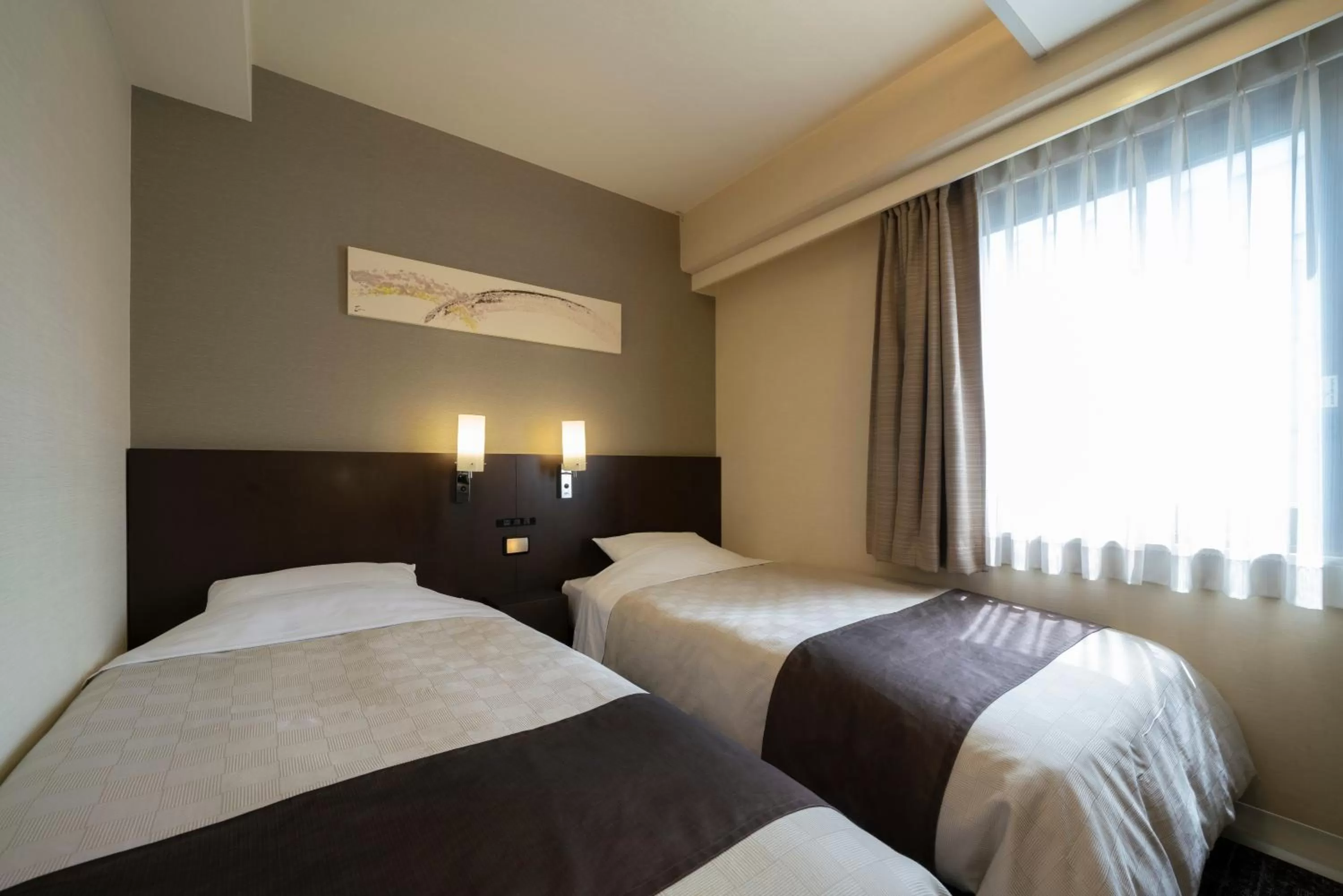 Photo of the whole room, Bed in Hotel Binario Umeda