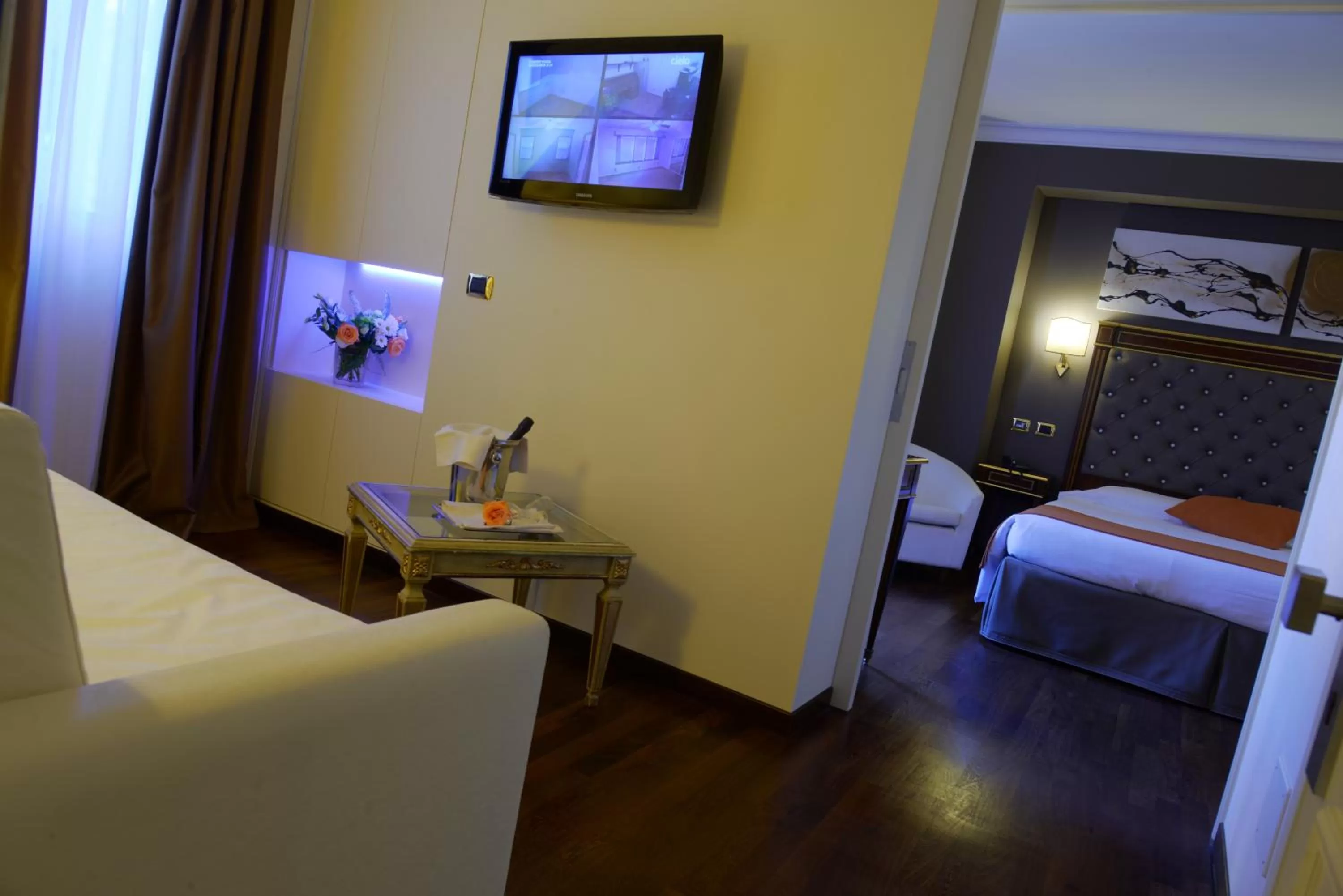 Living room, Bed in Trilussa Palace Hotel Congress & Spa