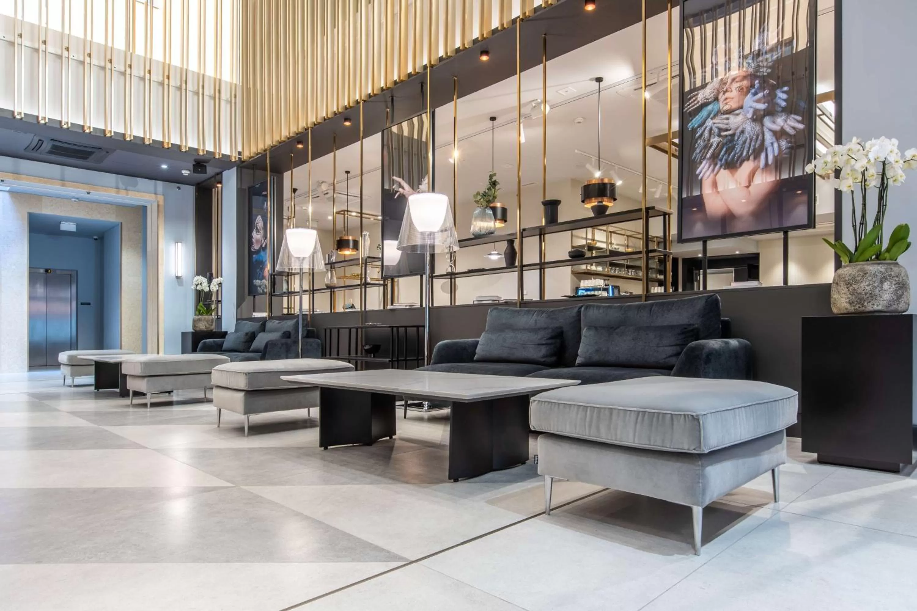 Lobby or reception in Radisson Blu Hotel Prague